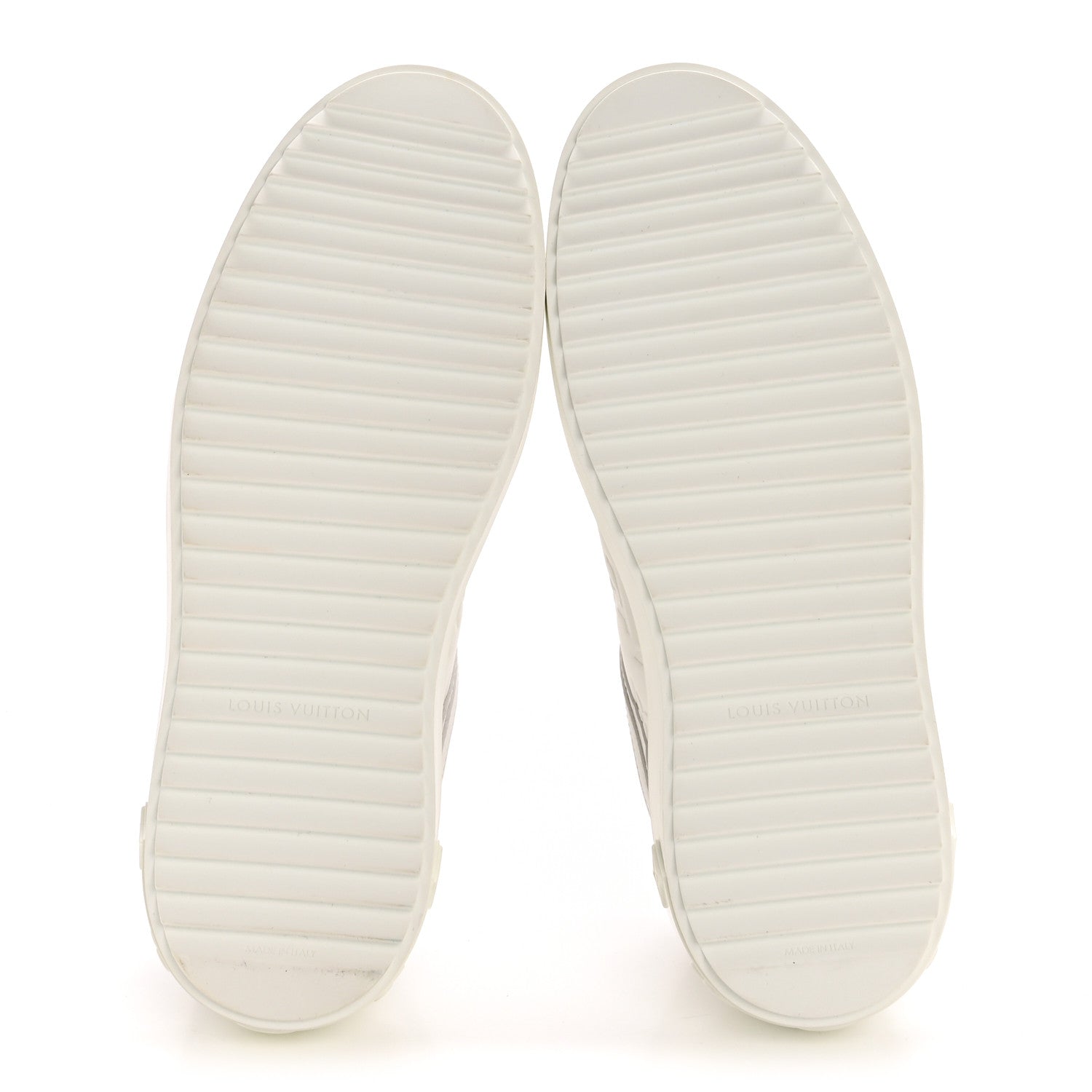 Calfskin Embossed Monogram Time Out Sneakers 39 White