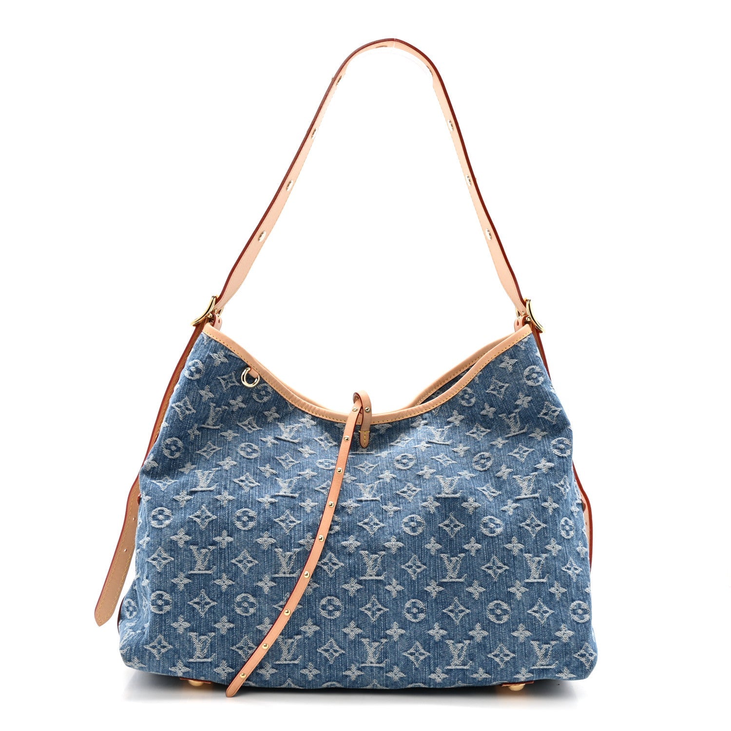 Monogram Denim CarryAll MM Blue