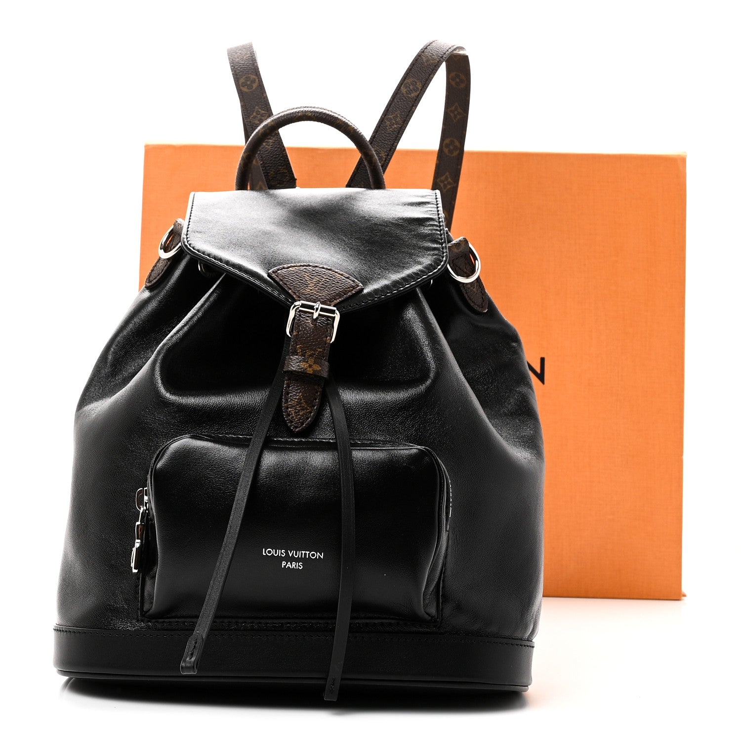Lambskin Monogram Montsouris Vibe PM Black