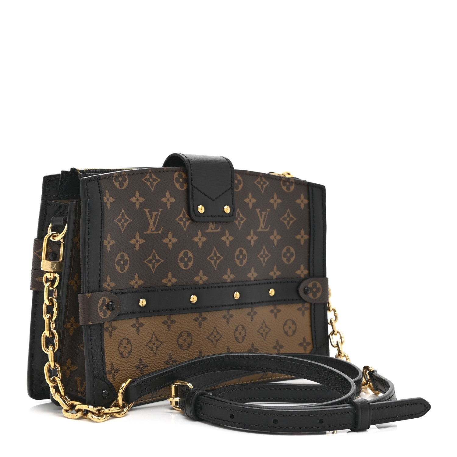Reverse Monogram Trunk Clutch