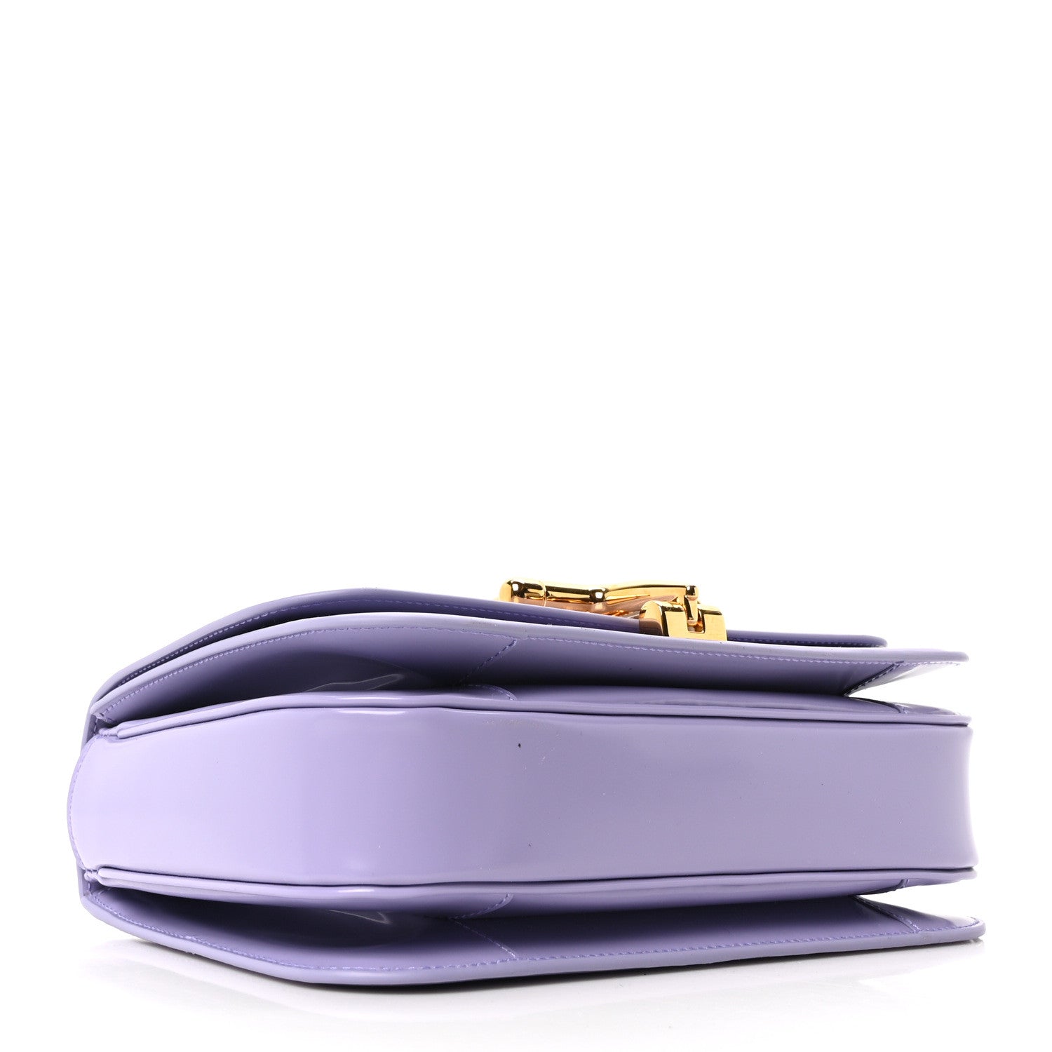 Patent Siena Small Shoulder Bag Lapis