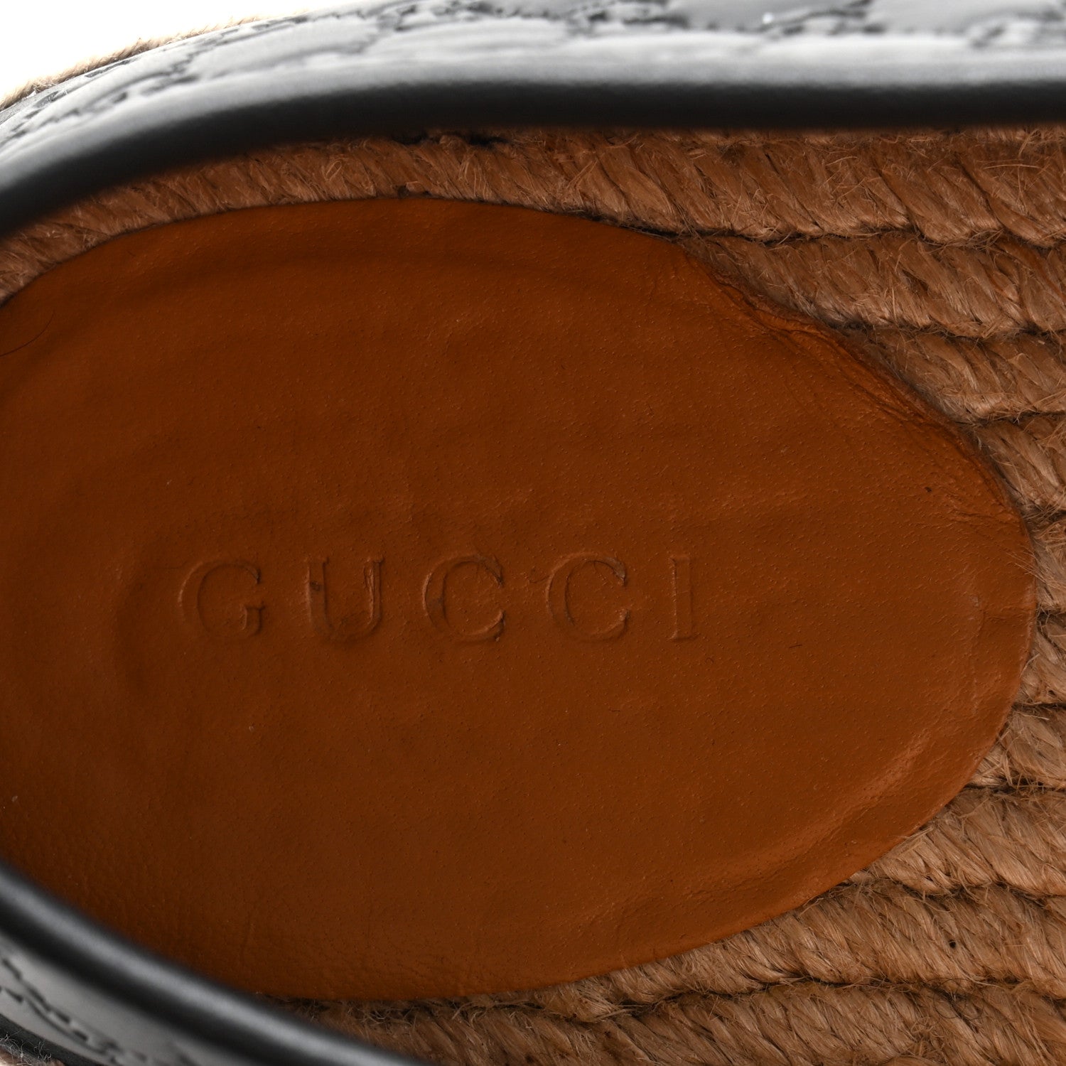Microguccissima Signature Espadrilles 38 Black
