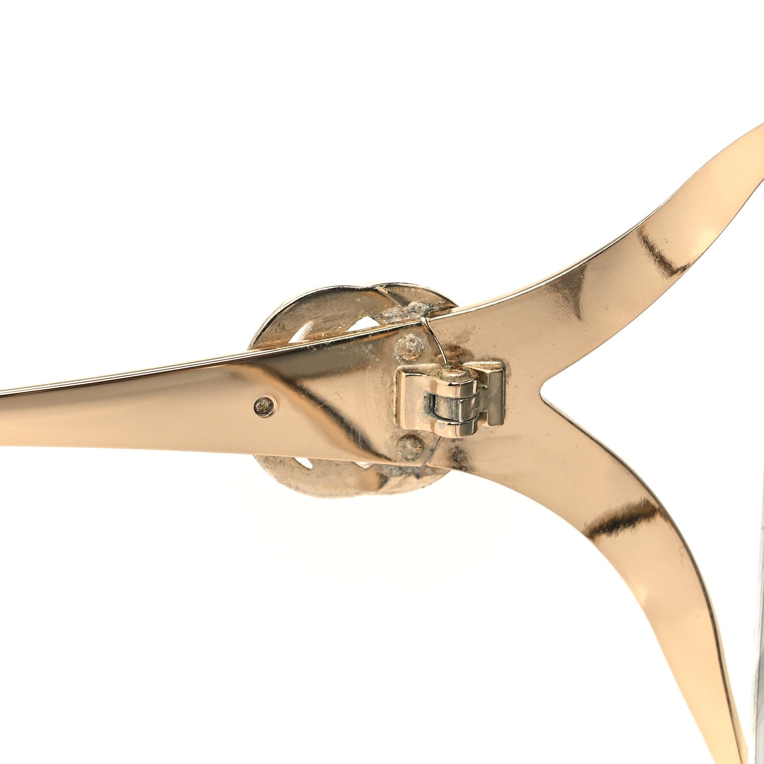 Metal Oversized Round Frame GG0225S Sunglasses Gold