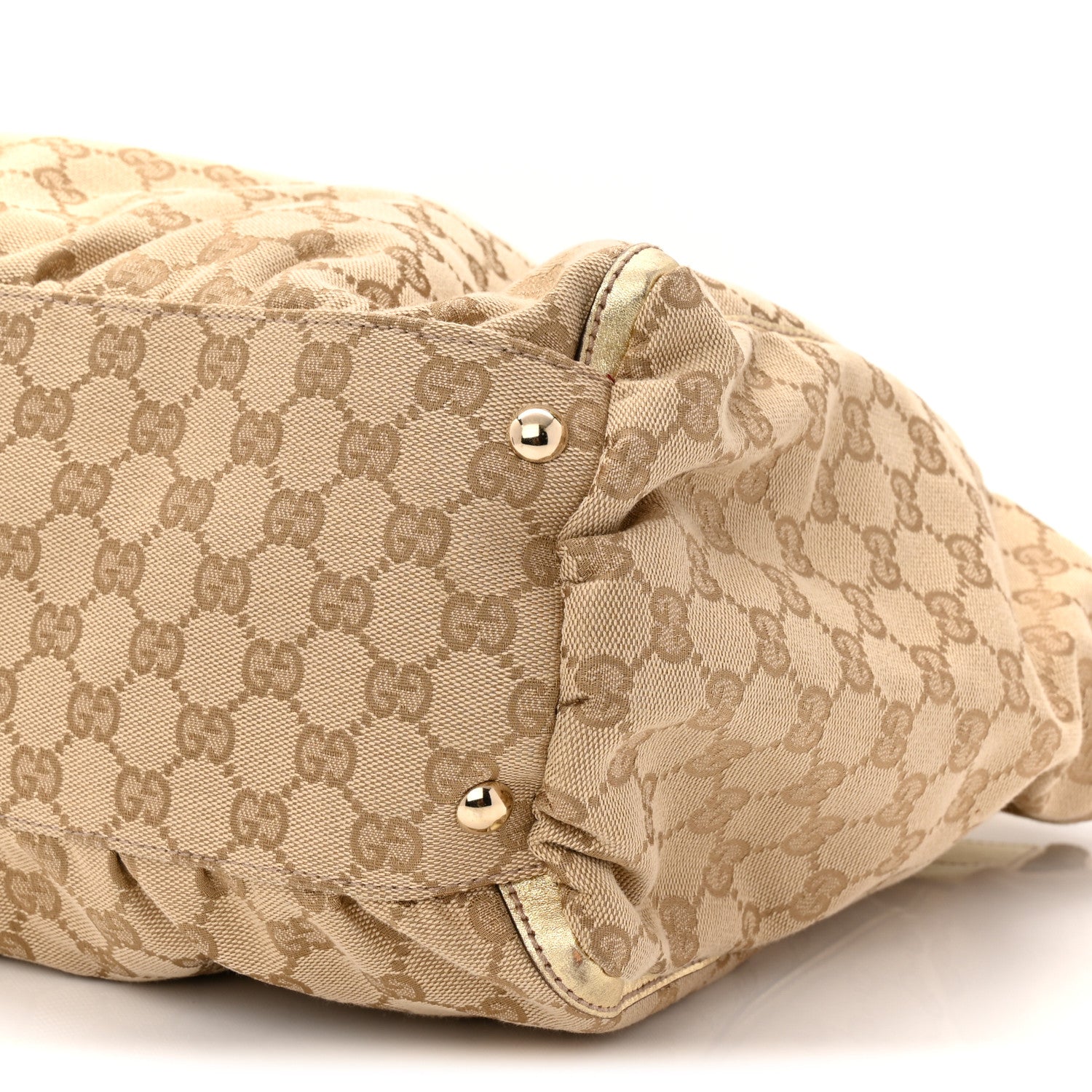 Monogram D Gold Large Tote Metallic Gold