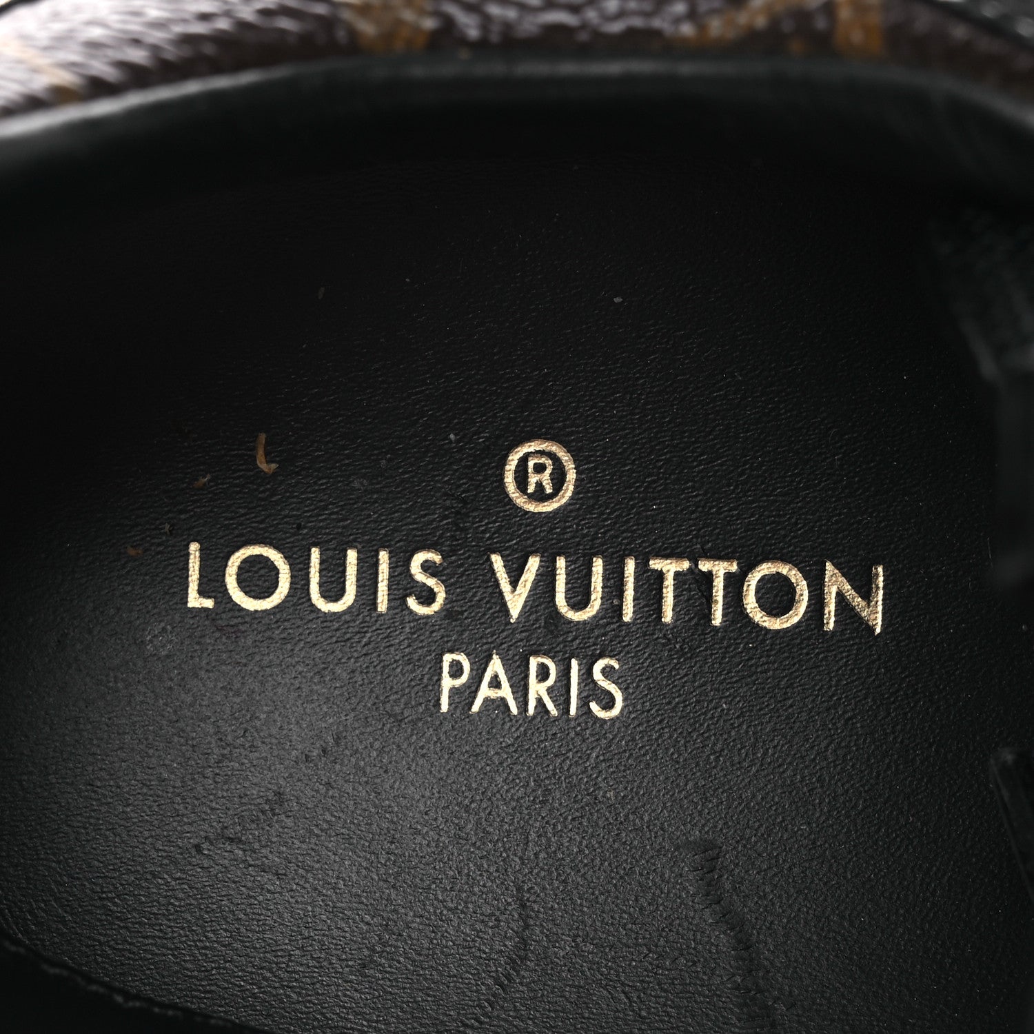 Suede Monogram Run Away Sneakers 36.5 Black