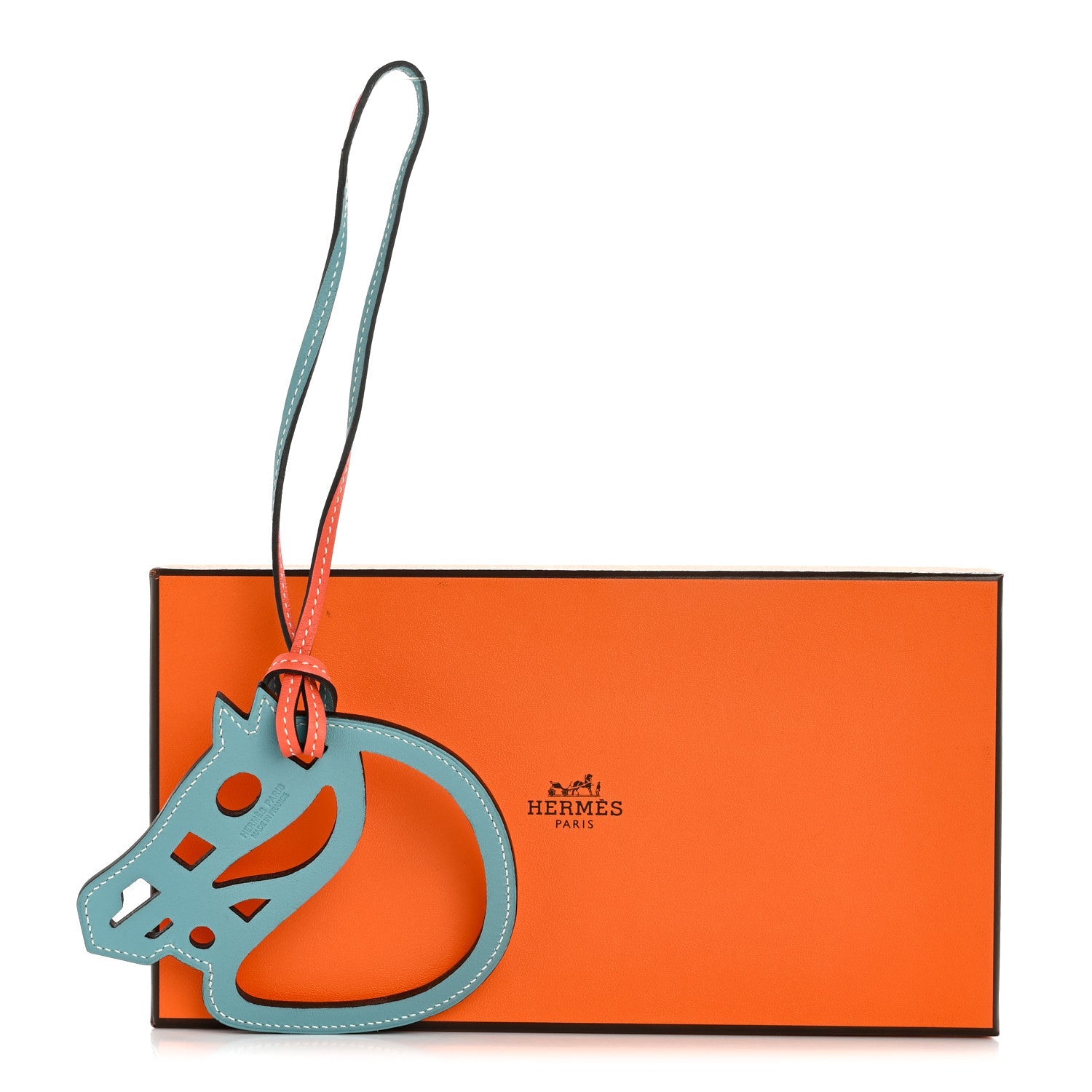 Swift Paddock Cheval Horse Bag Charm Bleu Atoll Feu