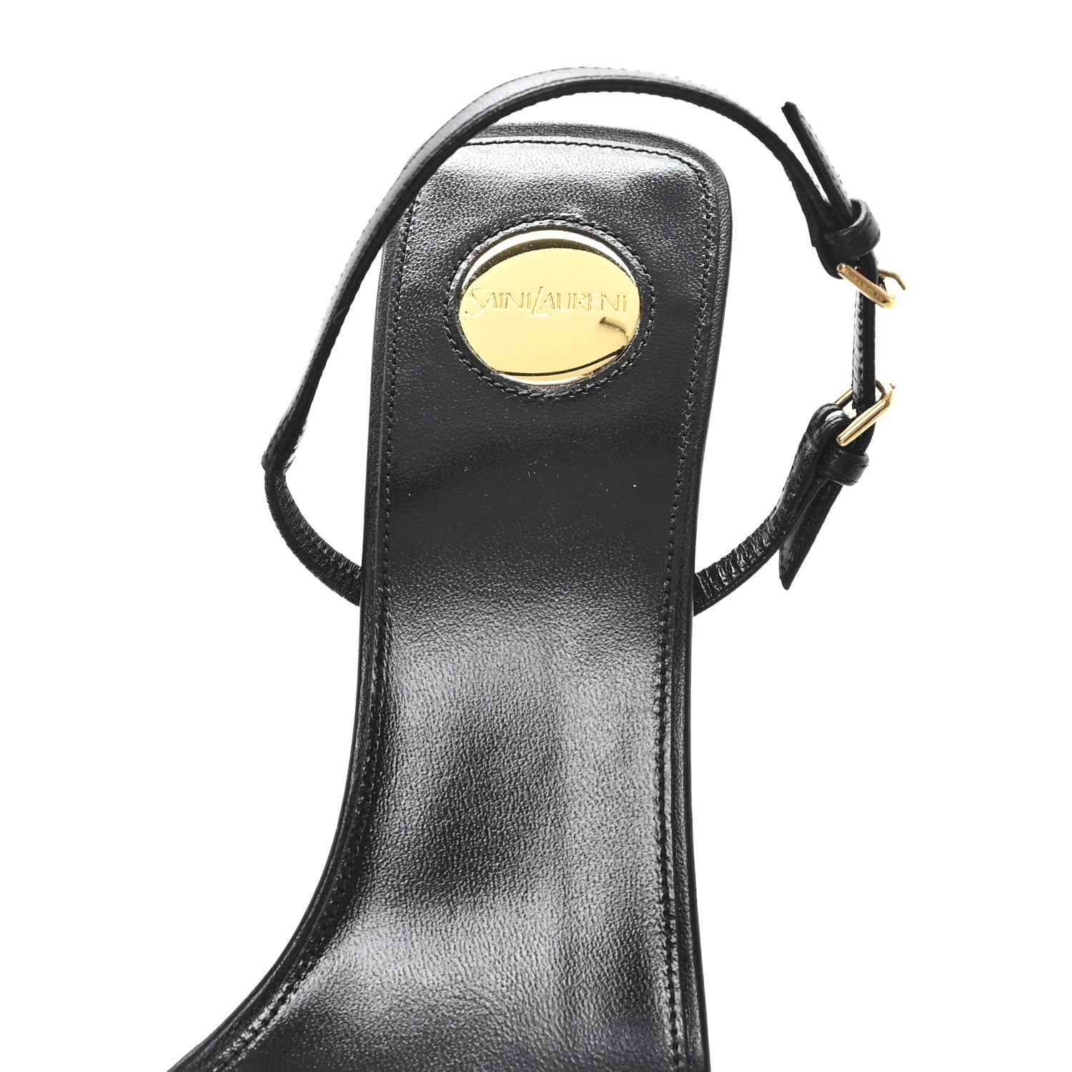 Satin Slingback Jaspe 55 Sandals  41 Black