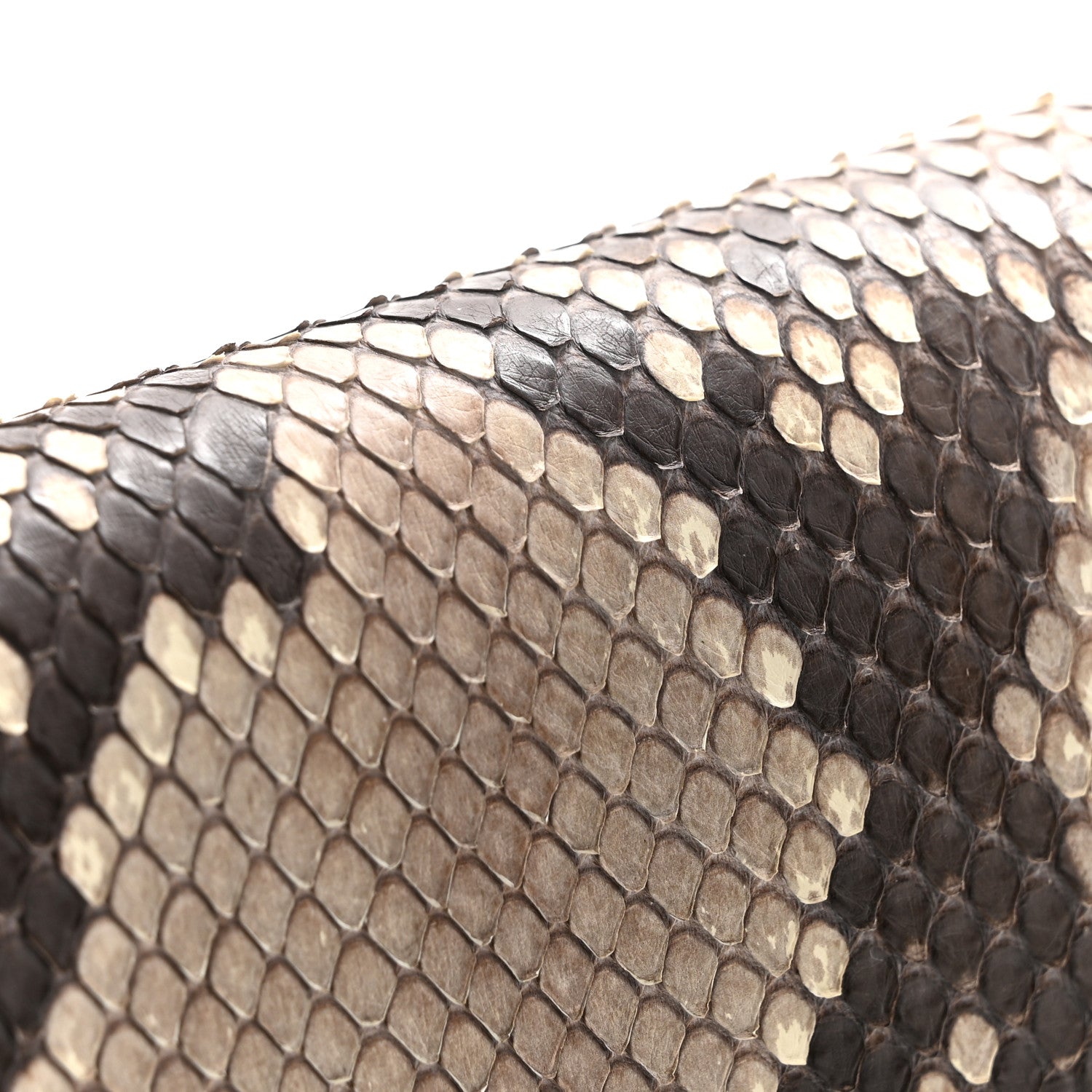 Soft Calfskin Snakeskin My Lockme Chain Bag Pochette Black