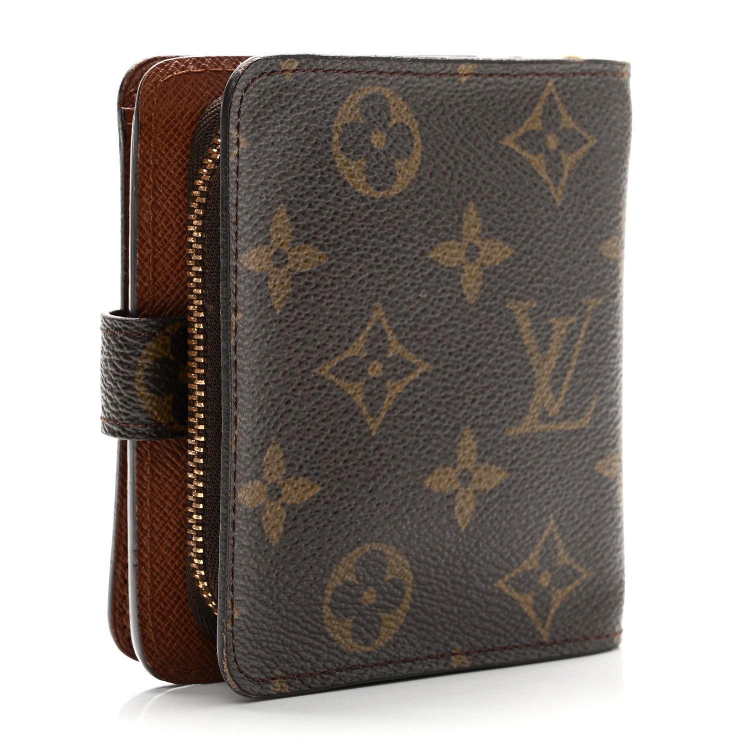 Monogram Compact Zippe Zipped Wallet