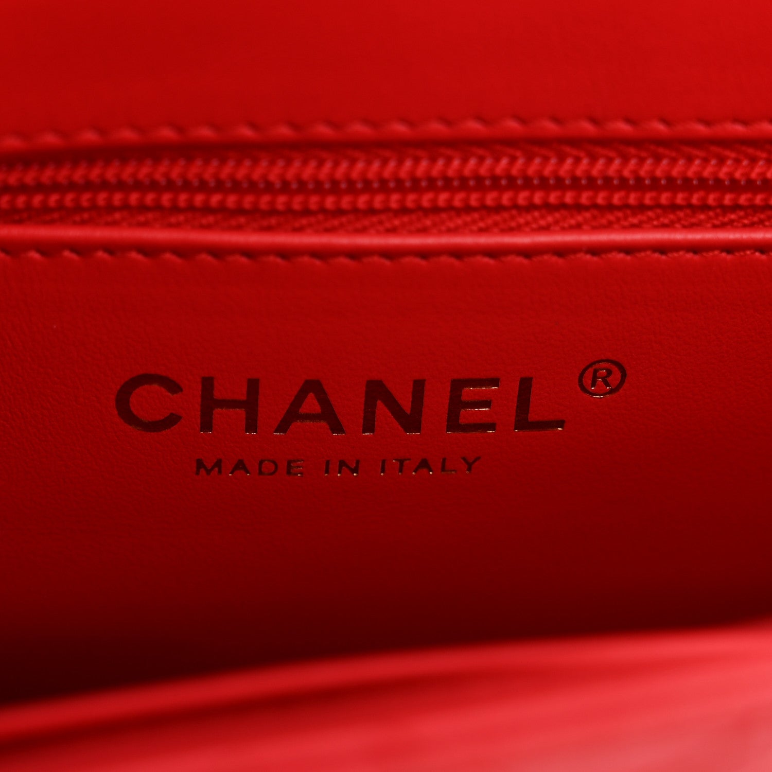 Shiny Aged Calfskin Quilted Nano Kelly Shopper Red