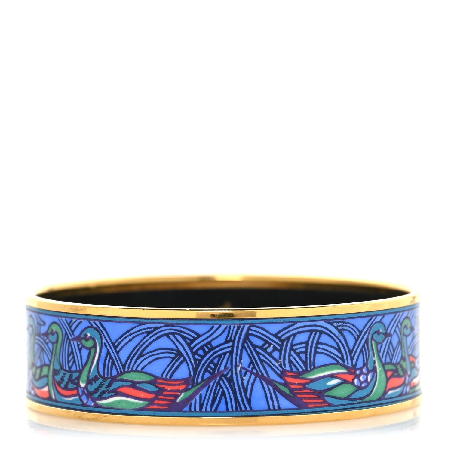Enamel Printed Wide La Mare Aux Canards Bracelet 70