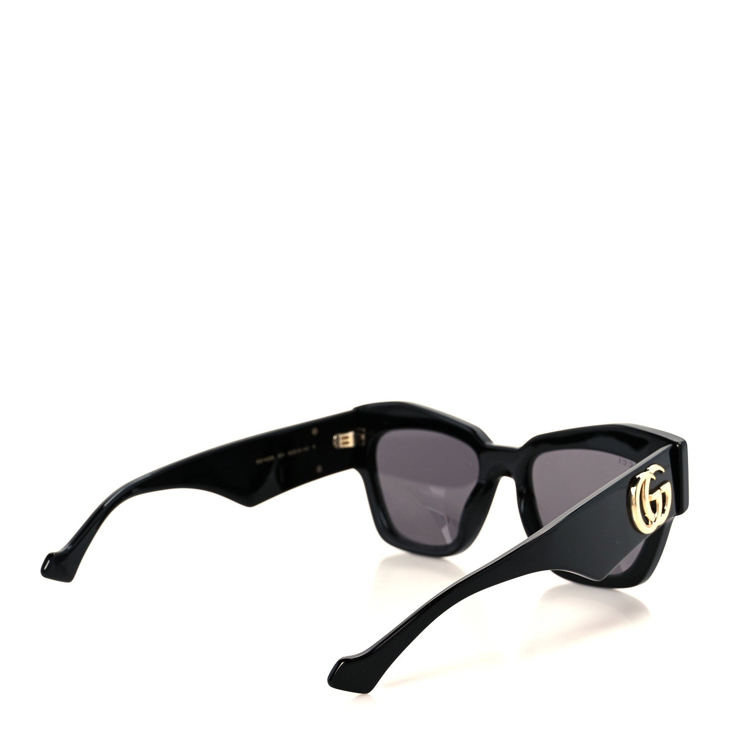 Acetate Square Frame Sunglasses GG1422S Black Grey