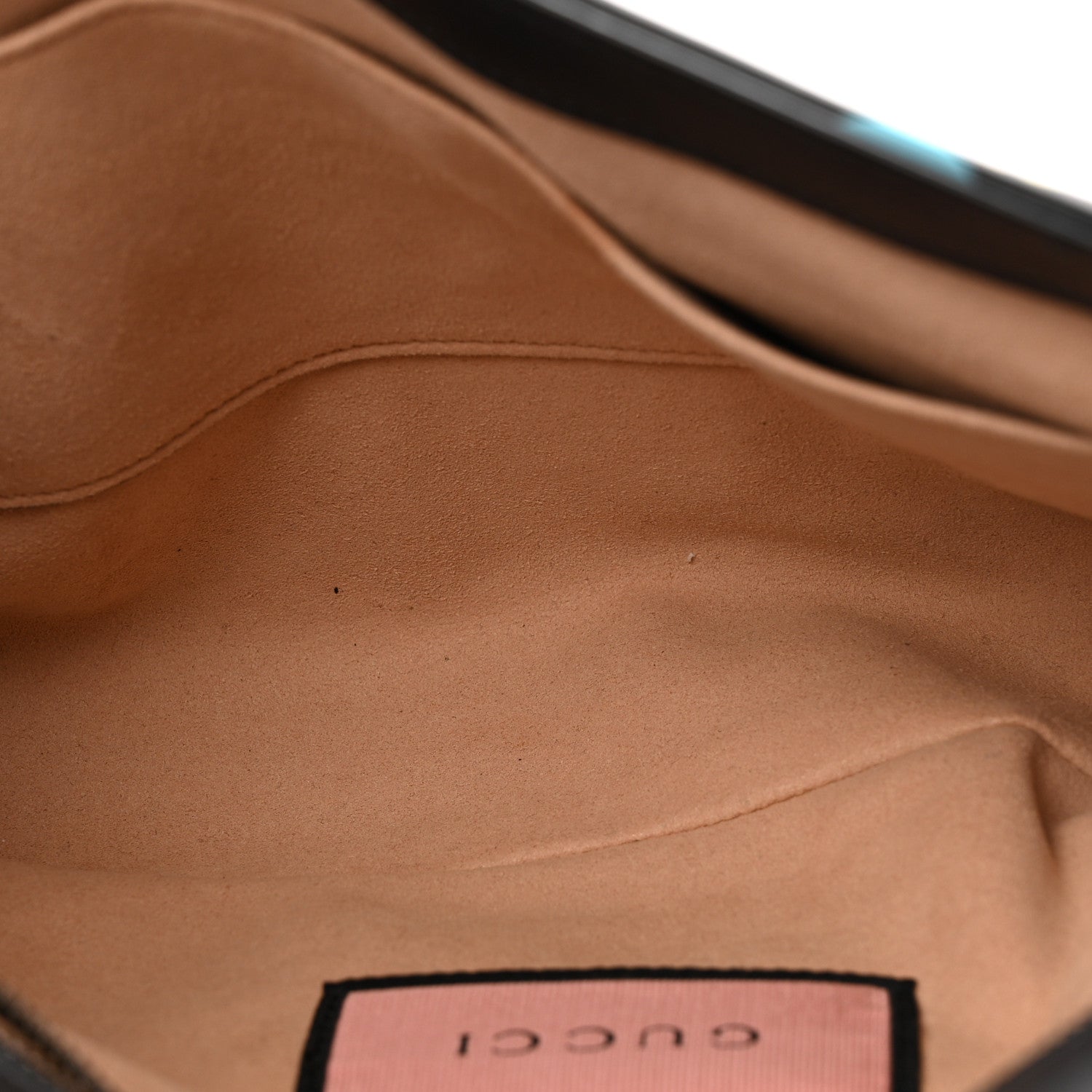 Calfskin Matelasse GucciGhost Medium GG Marmont Shoulder Bag Black New Acquamarine