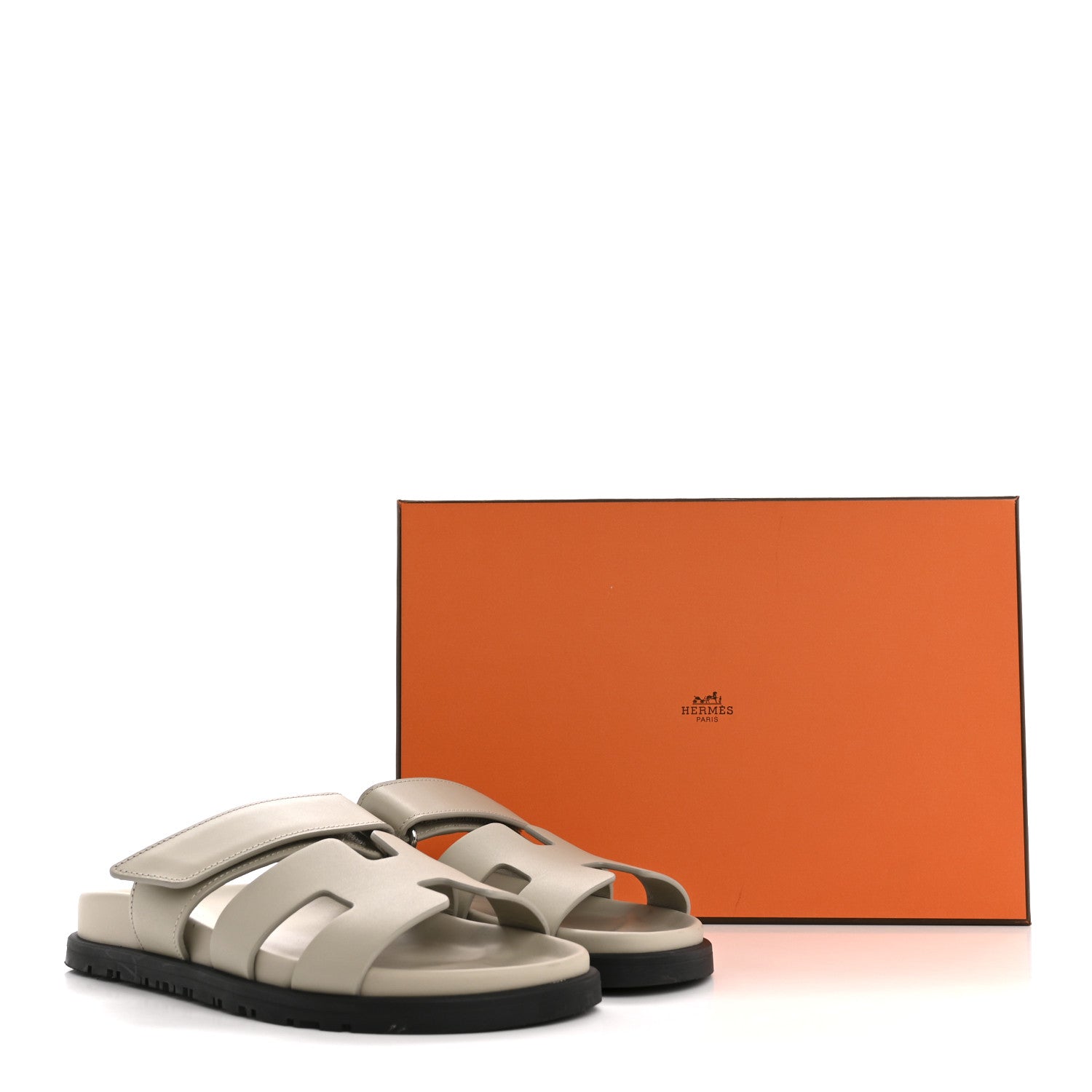 Calfskin Womens Chypre Sandals 35 Beige Mastic