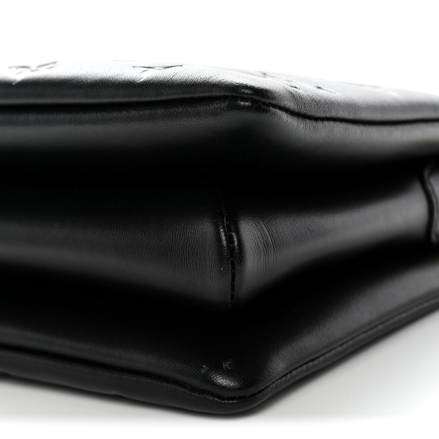 Lambskin Embossed Monogram Coussin BB Black