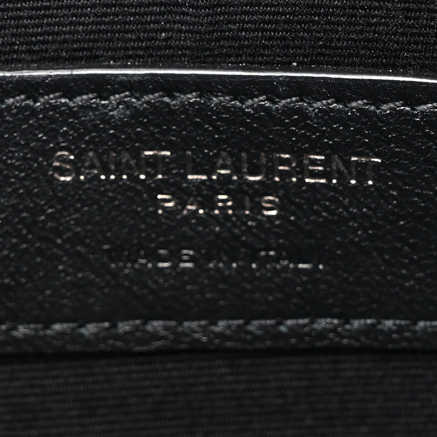 Grain De Poudre Chevron Monogram Monochrome Bill Pouch Black