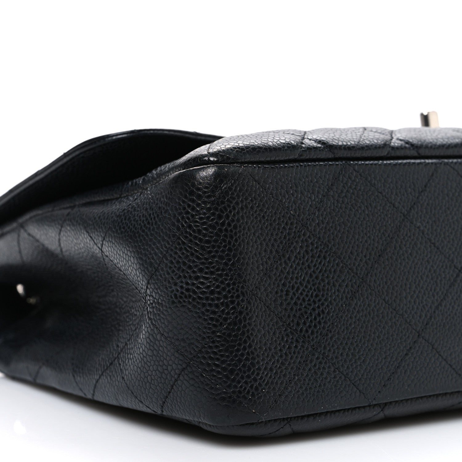 Caviar Quilted Jumbo Single Flap Black