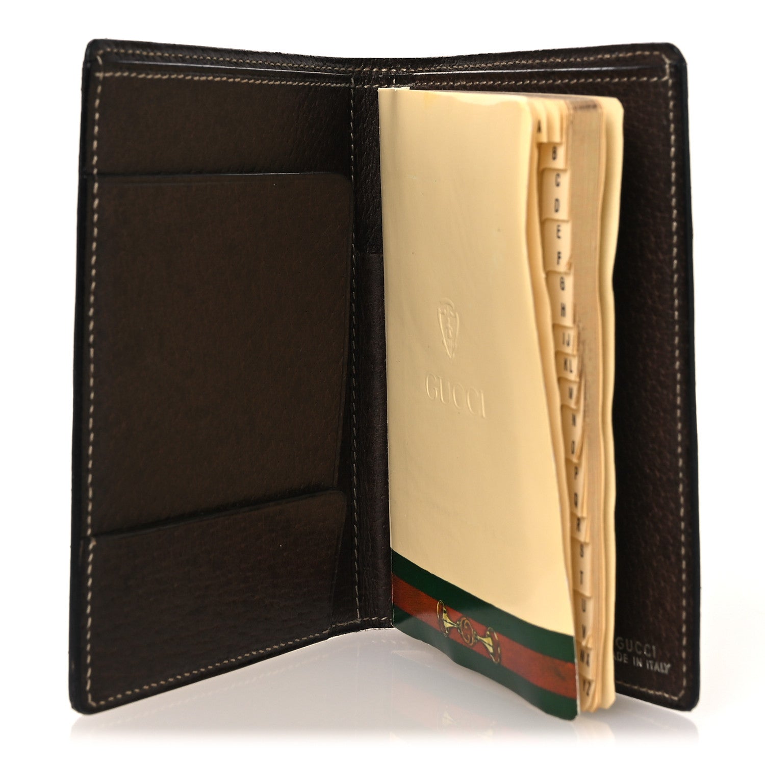 GG Monogram Web Address Book Agenda Brown