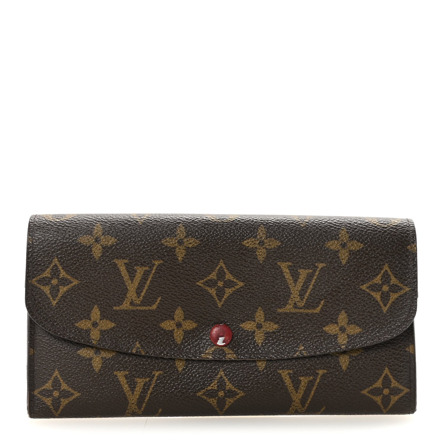 Monogram Emilie Wallet Red