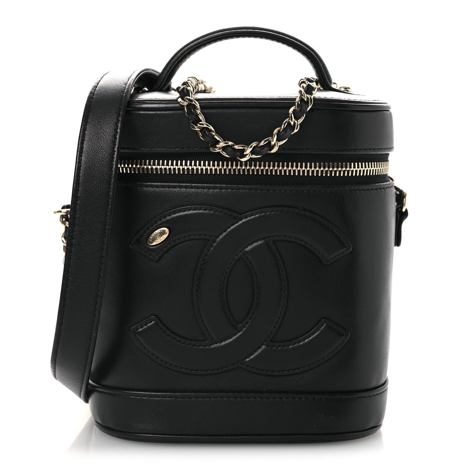Lambskin Timeless Vanity Cosmetic Case Black