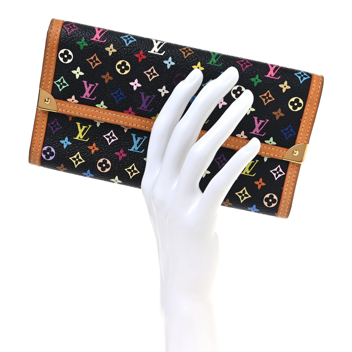 Monogram Multicolor Porte Tresor International Wallet Black