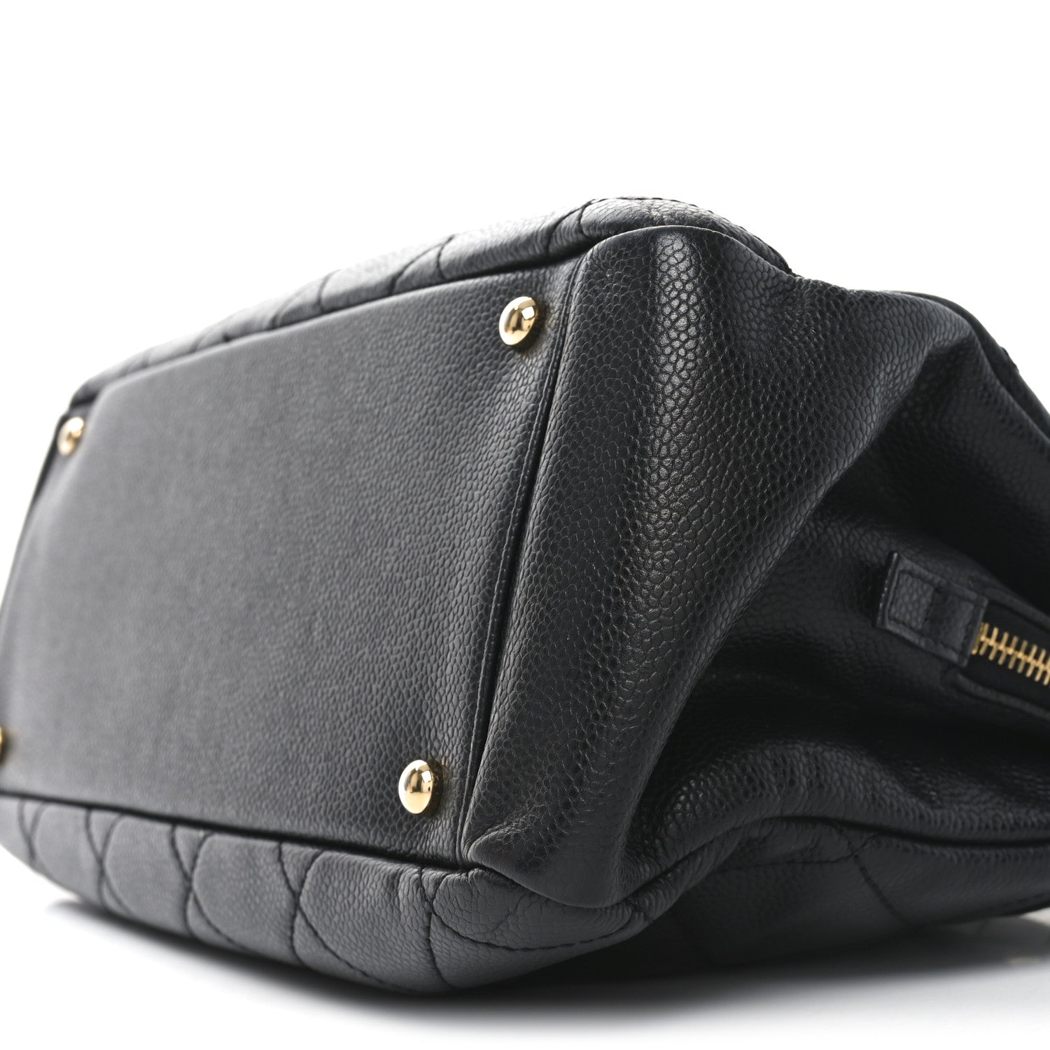 Caviar Quilted Timeless CC Soft Tote Black