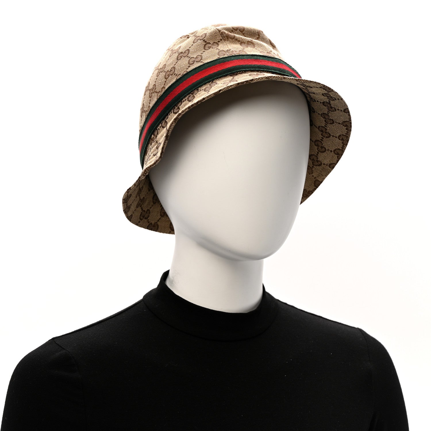 Monogram Web Bucket Hat M Brown