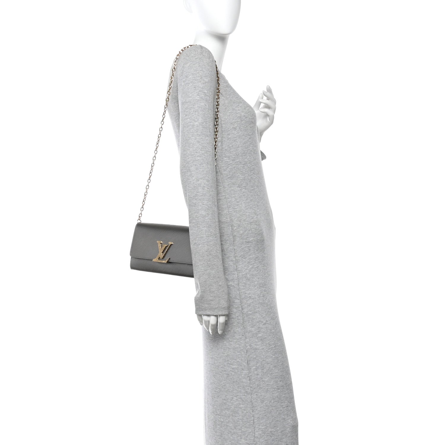 Epi Pochette Louise NM Gunmetal