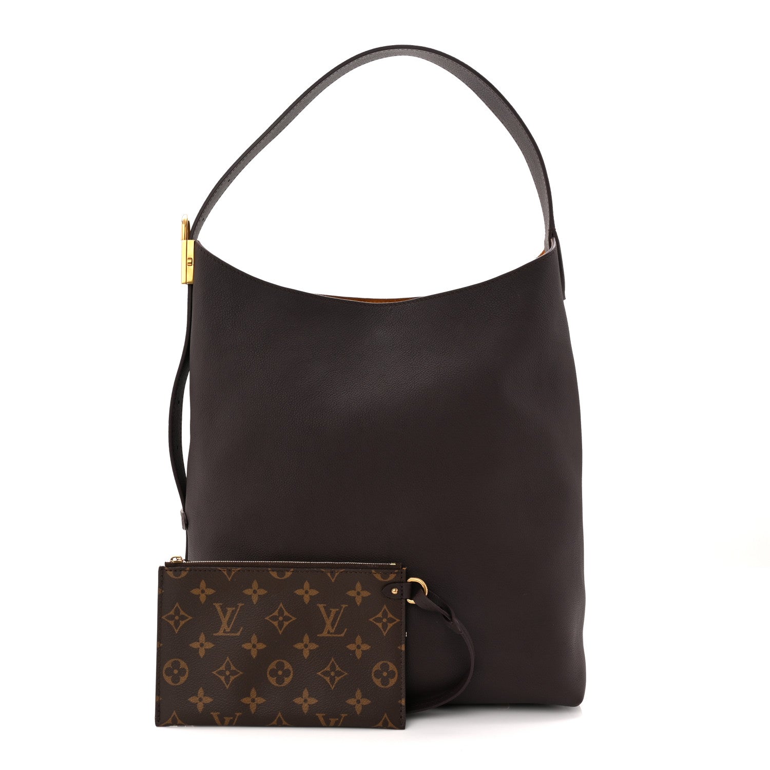Grained Calfskin Low Key Hobo MM Ebene