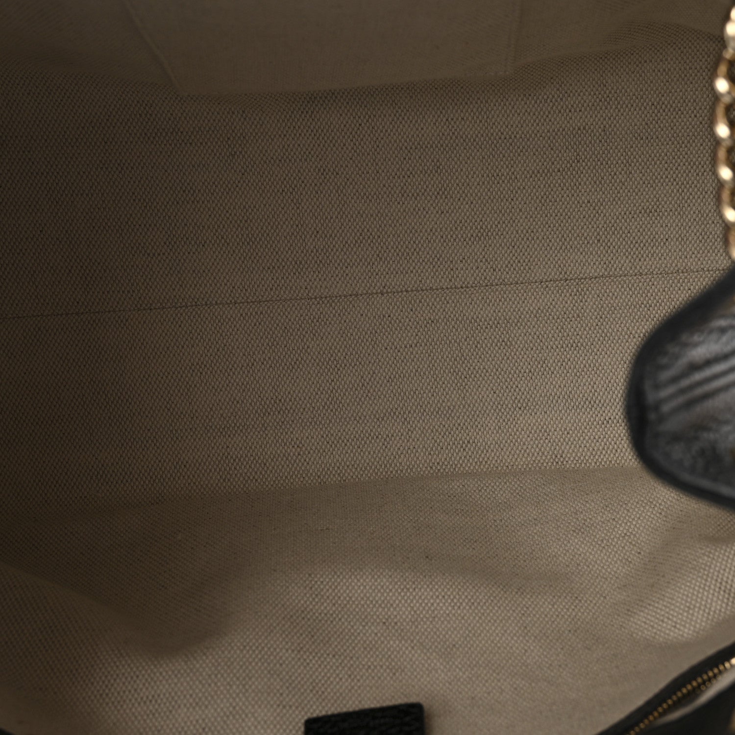 Pebbled Calfskin Medium Soho Chain Shoulder Bag Black