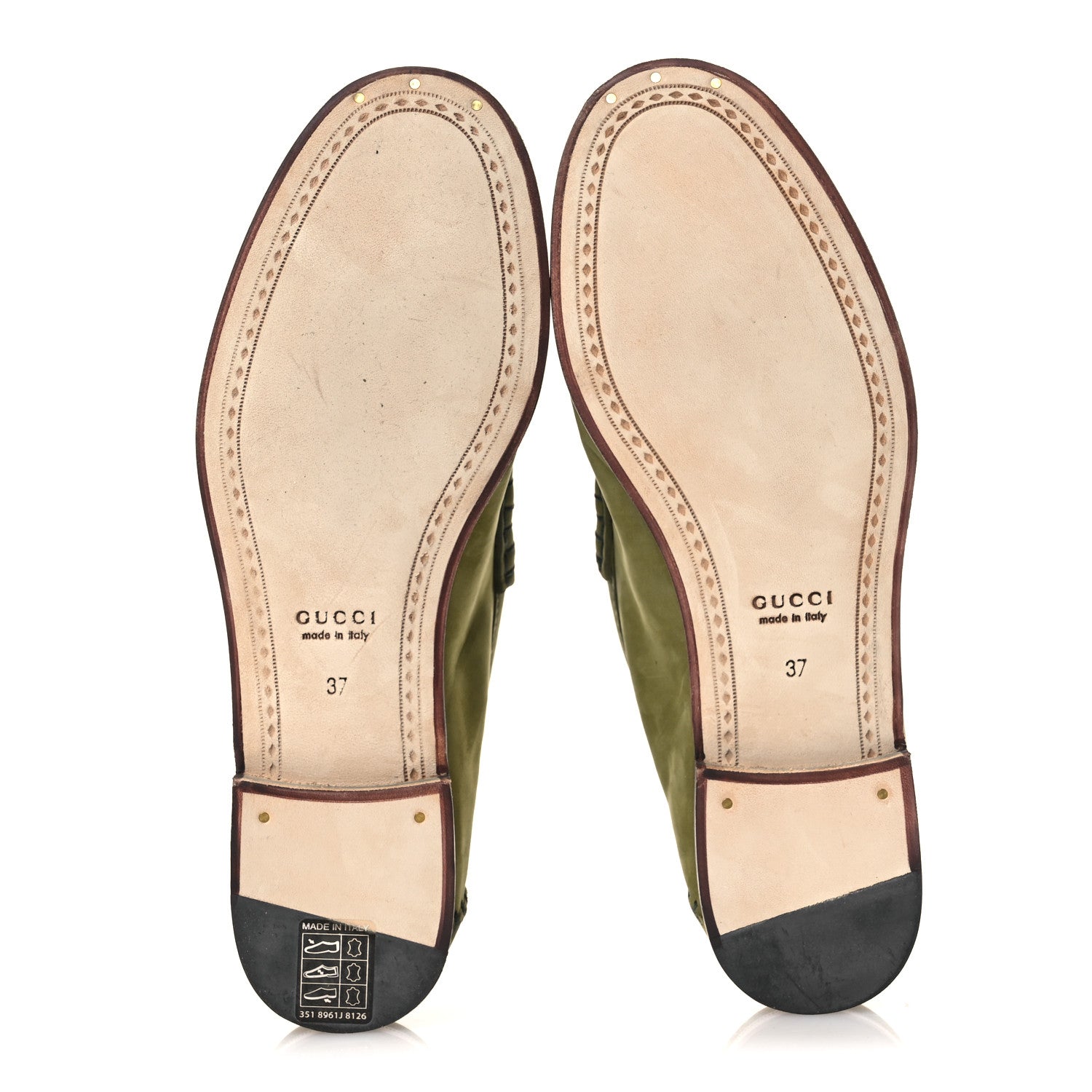 Nubuck Womens Horsebit Loafers 37 Herbs Light Green
