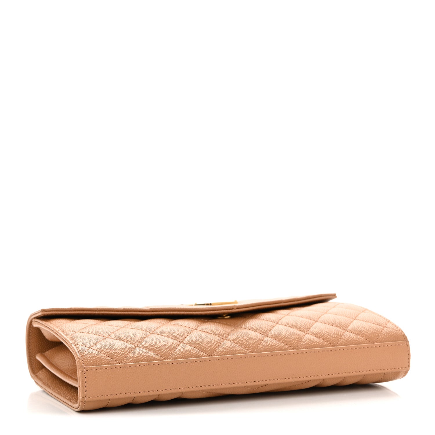Grain De Poudre Mixed Matelasse Triquilt Monogram Chain Wallet Dune