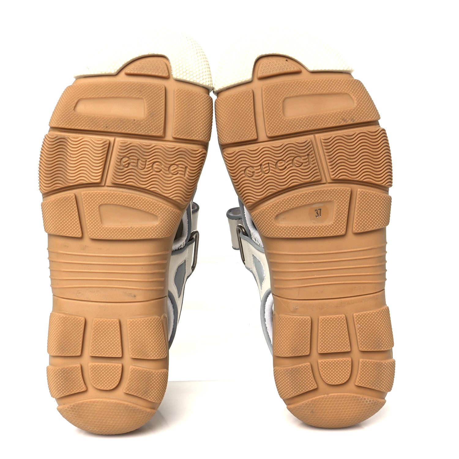 Mesh Fabric Tinsel Sport Sandals 37 White Silver