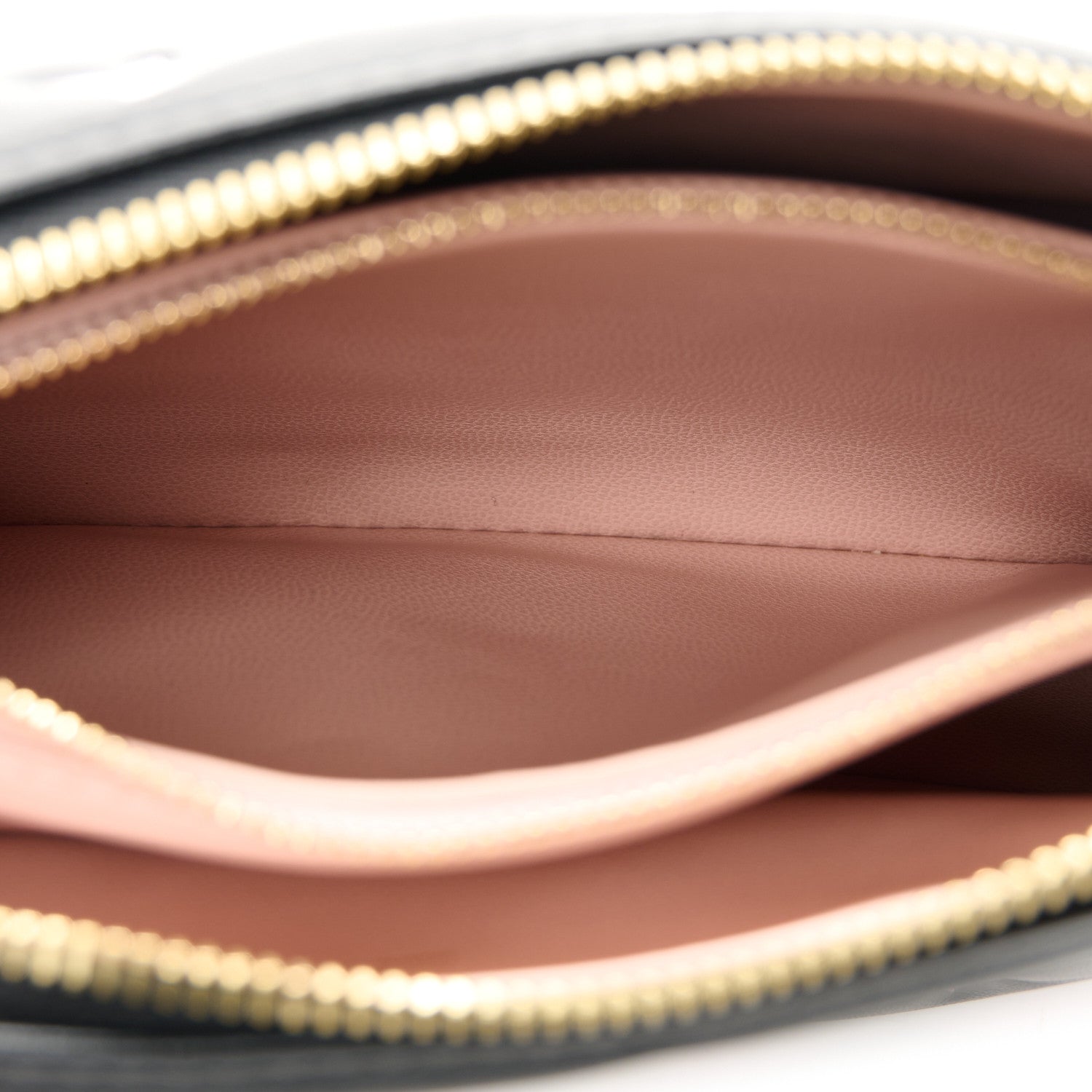 Lambskin Embossed Monogram LV Ski Coussin BB Black Rose