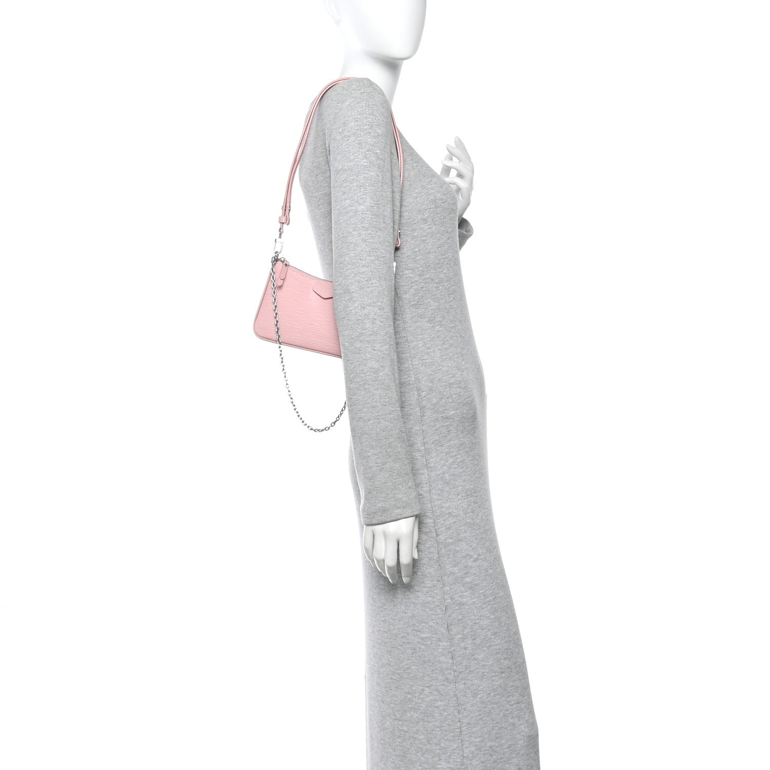 Epi Easy Pouch On Strap Rose Ballerine