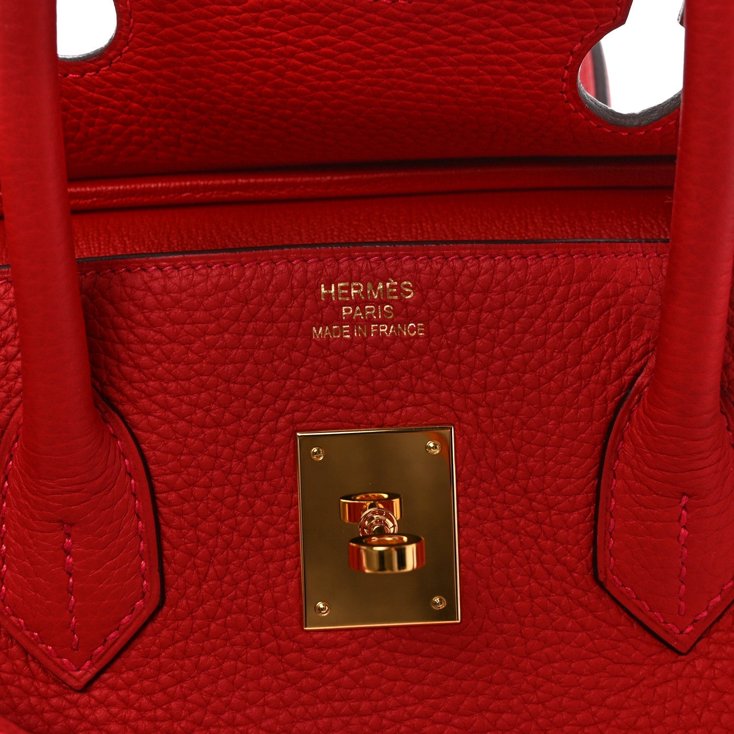 Taurillon Clemence BIRKIN 35 Rouge Casaque