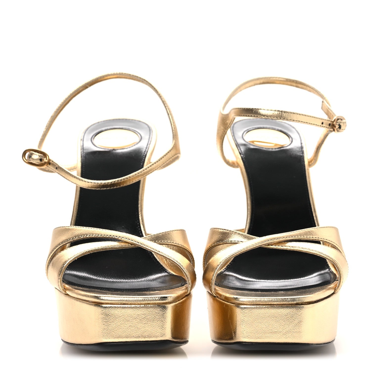 Metallic Debbie Platform Sandal 37.5 Gold
