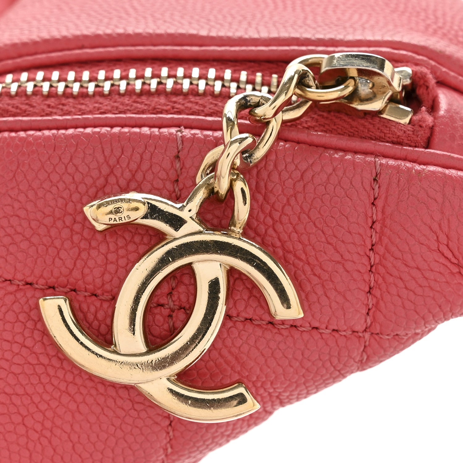 Caviar Quilted Business Affinity Waist Belt Bag Pink