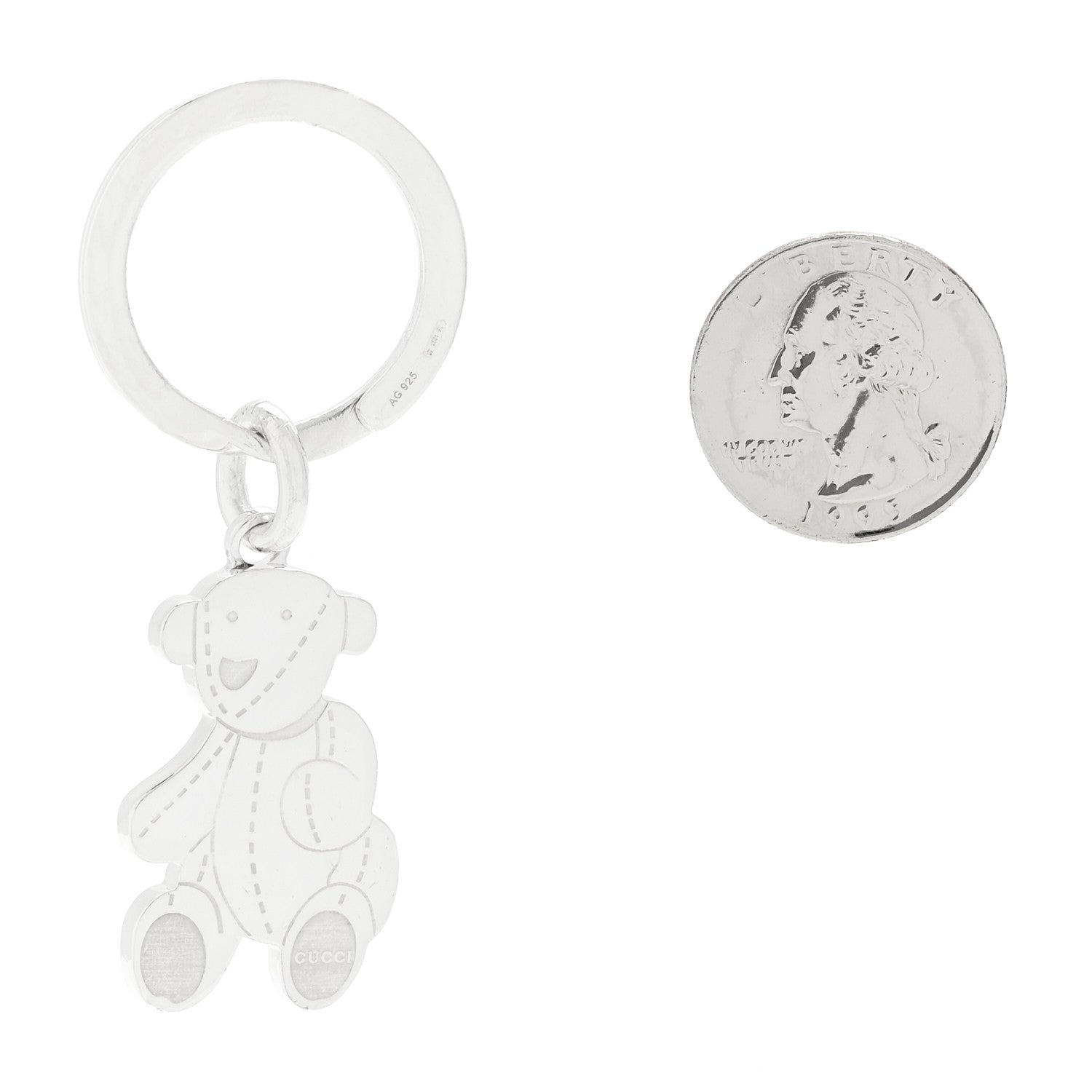 Sterling Silver Teddybear Key Chain