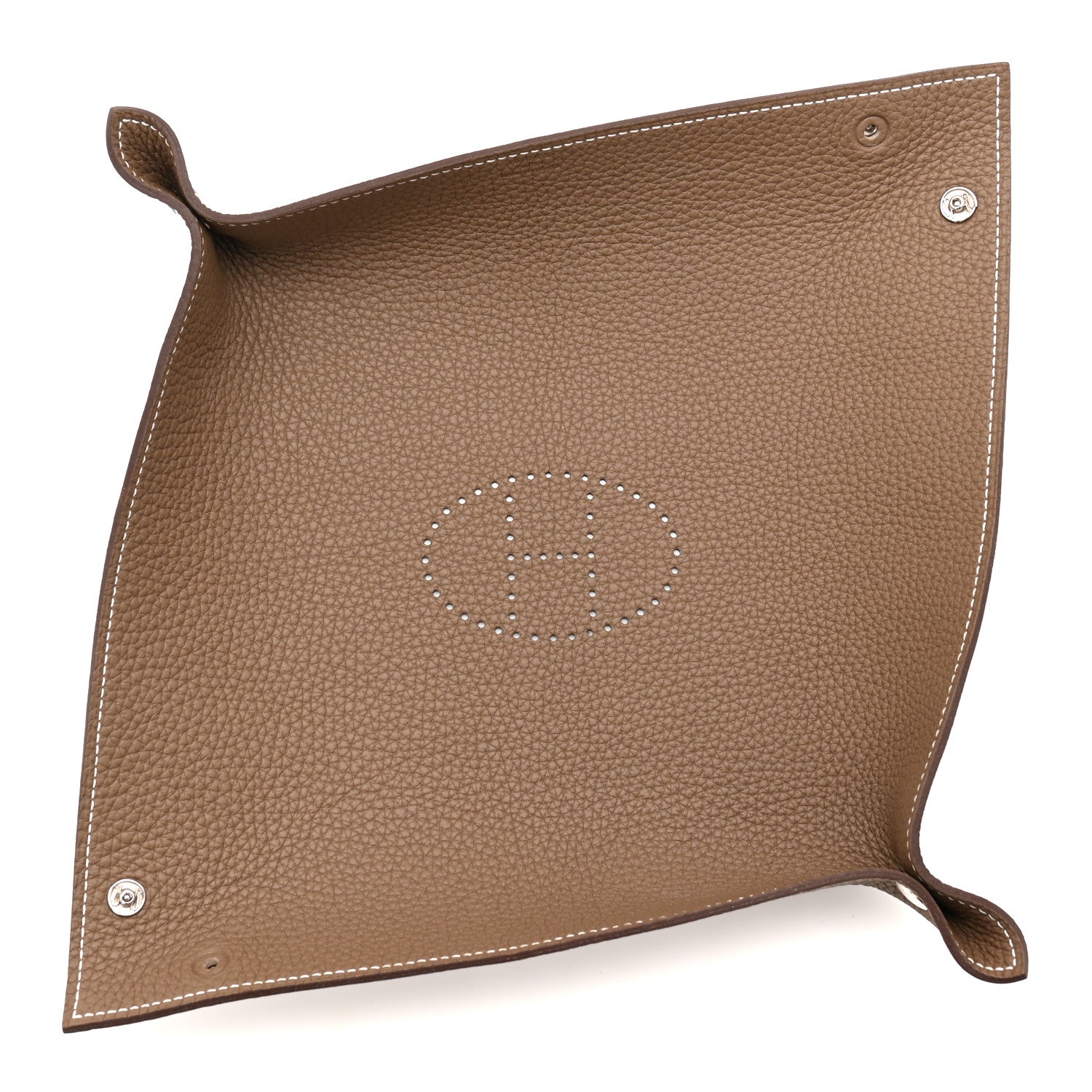 Taurillon Clemence Mises et Relances Change Tray Etoupe