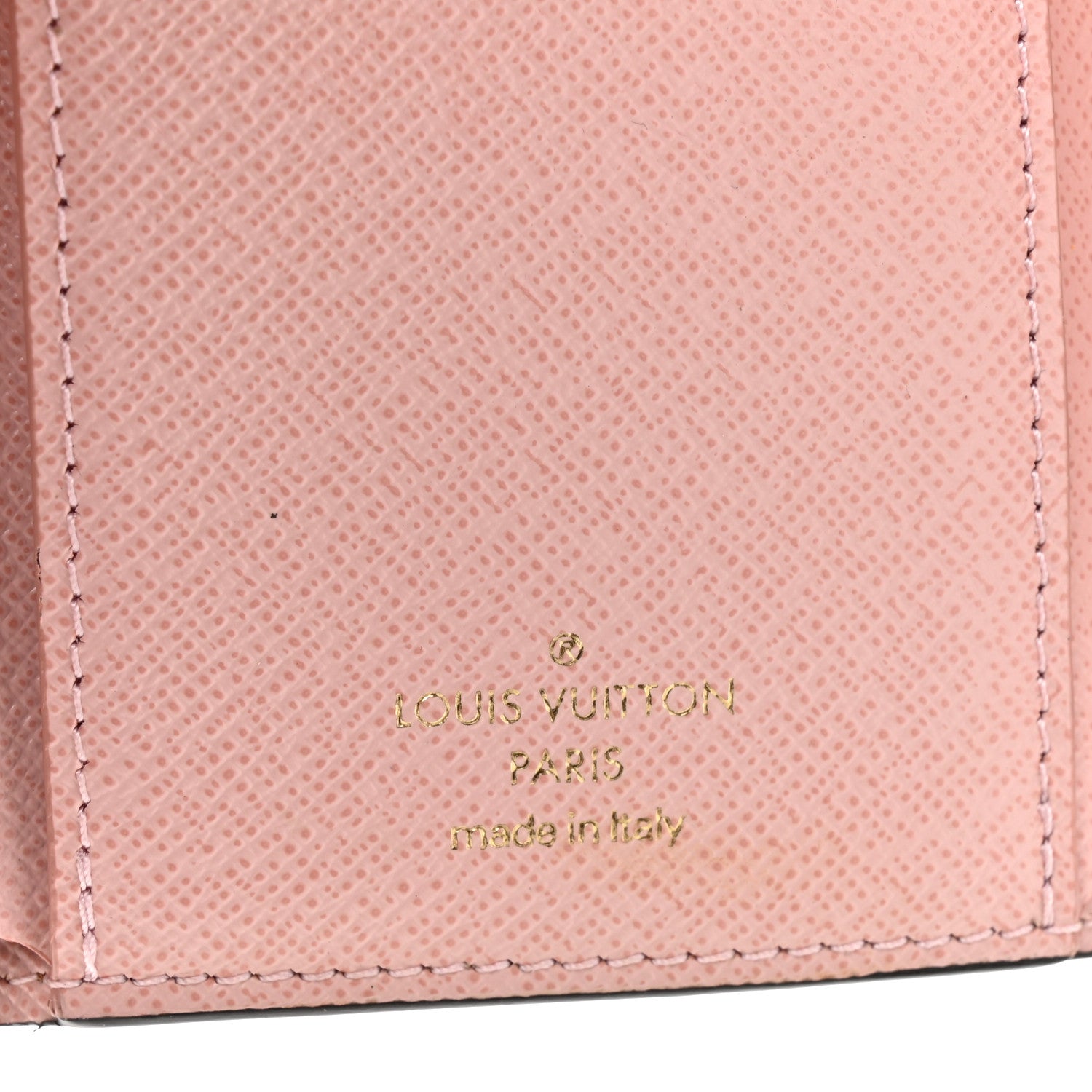 Damier Ebene Victorine Wallet Rose Ballerine