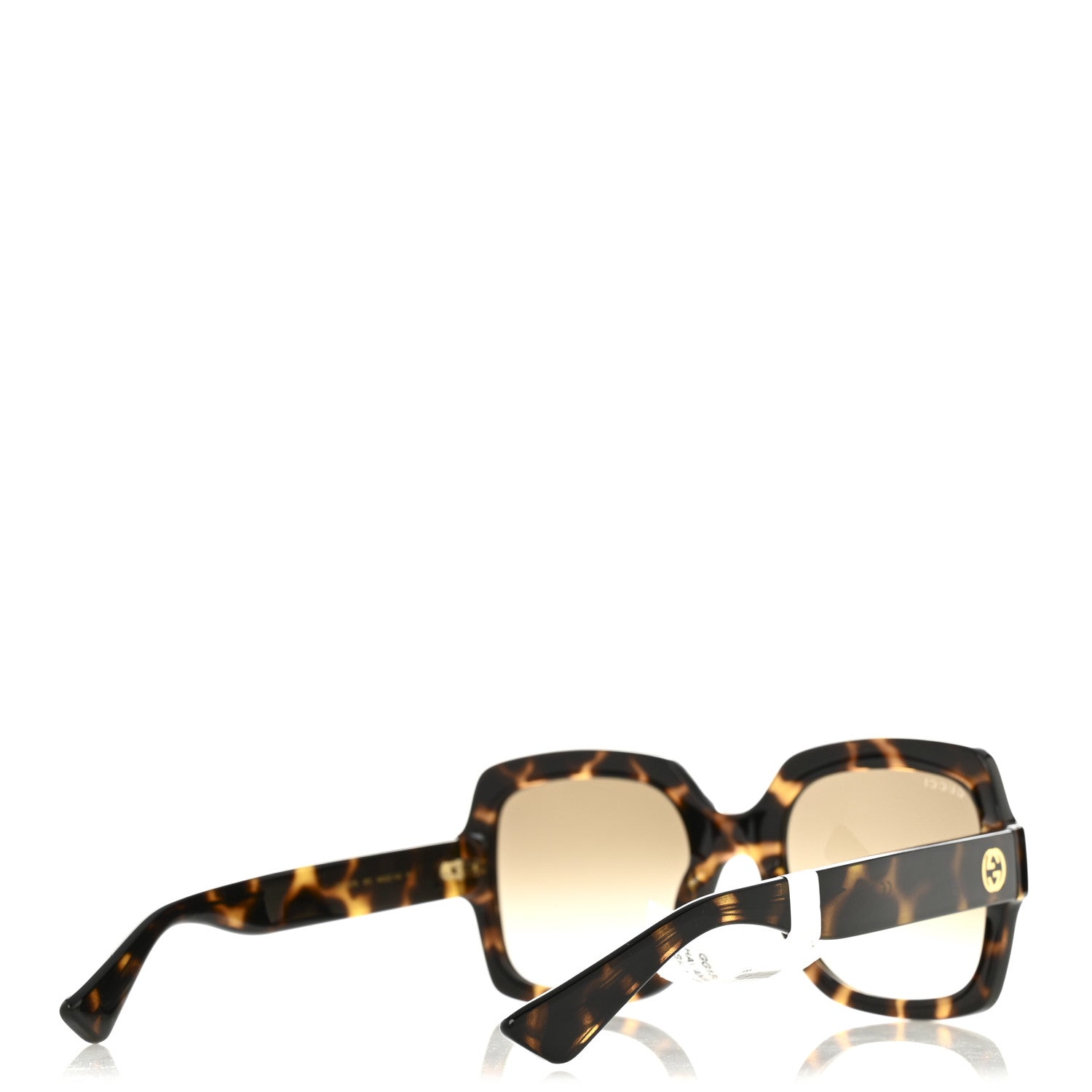 Acetate Square Frame Sunglasses GG1337S Havana