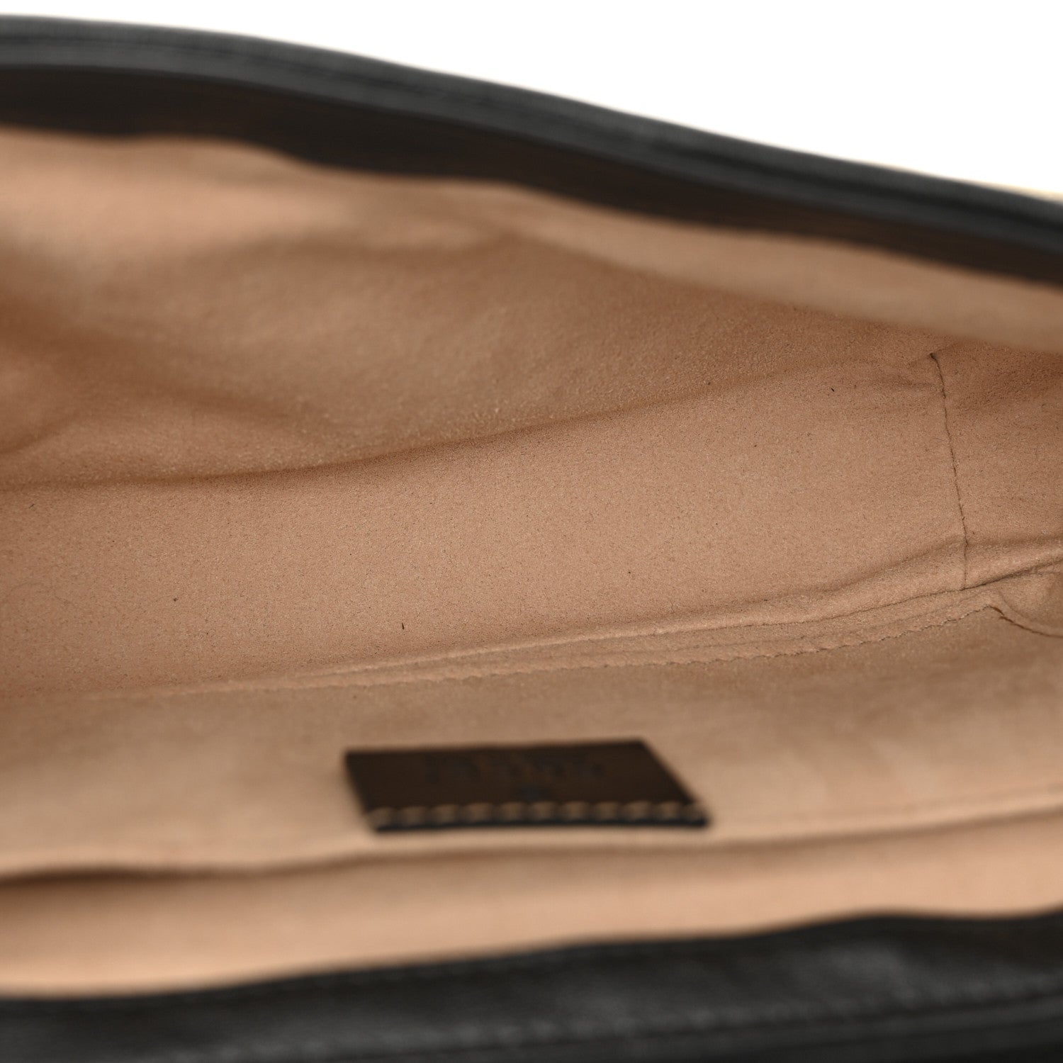 Monogram Matelasse Diagonal Mini GG Marmont Shoulder Bag Beige Black