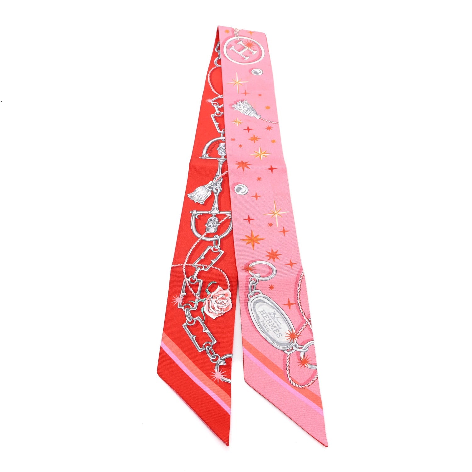 Silk C'est la Fete Twilly Rose Bonbon Orange