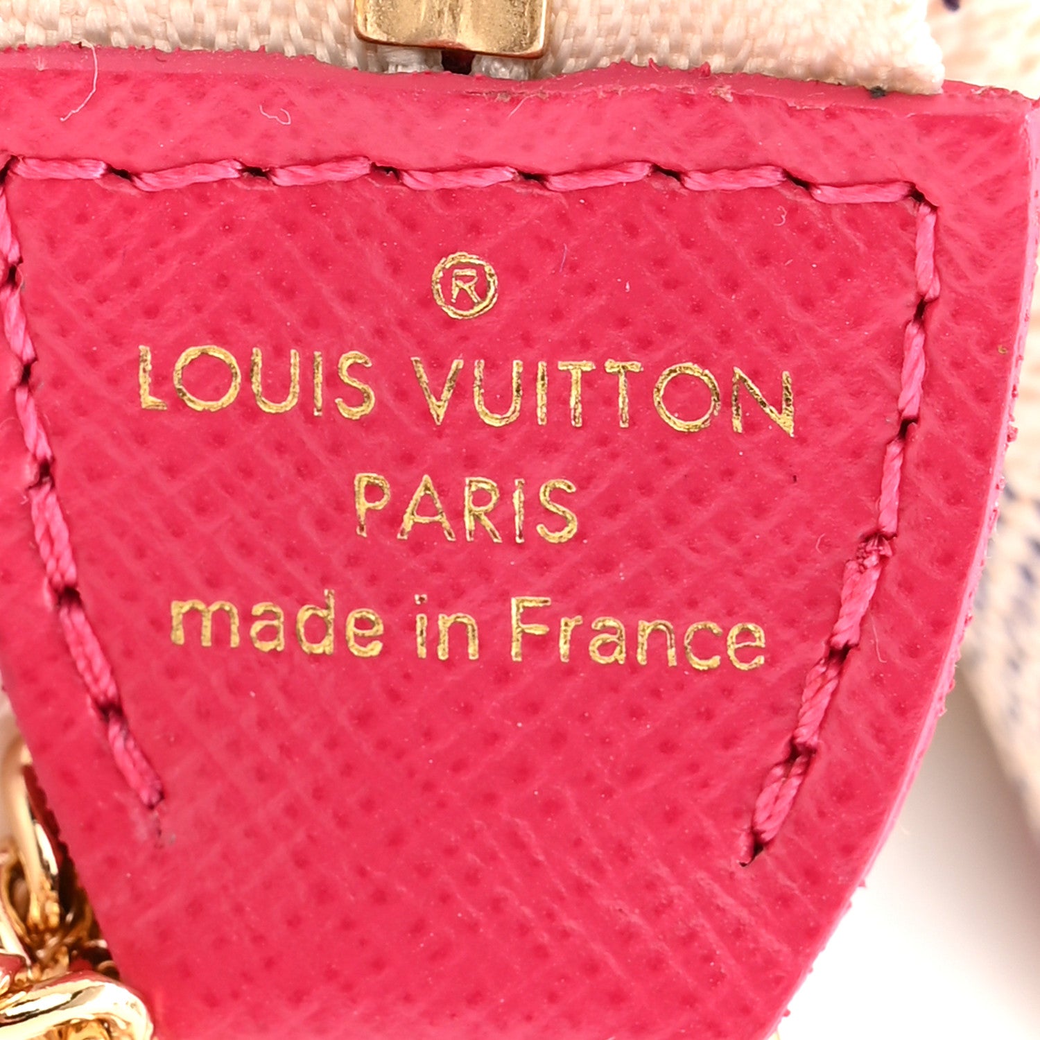 Damier Azur 2021 Christmas Animation Hollywood Mini Pochette Accessories Fuchsia