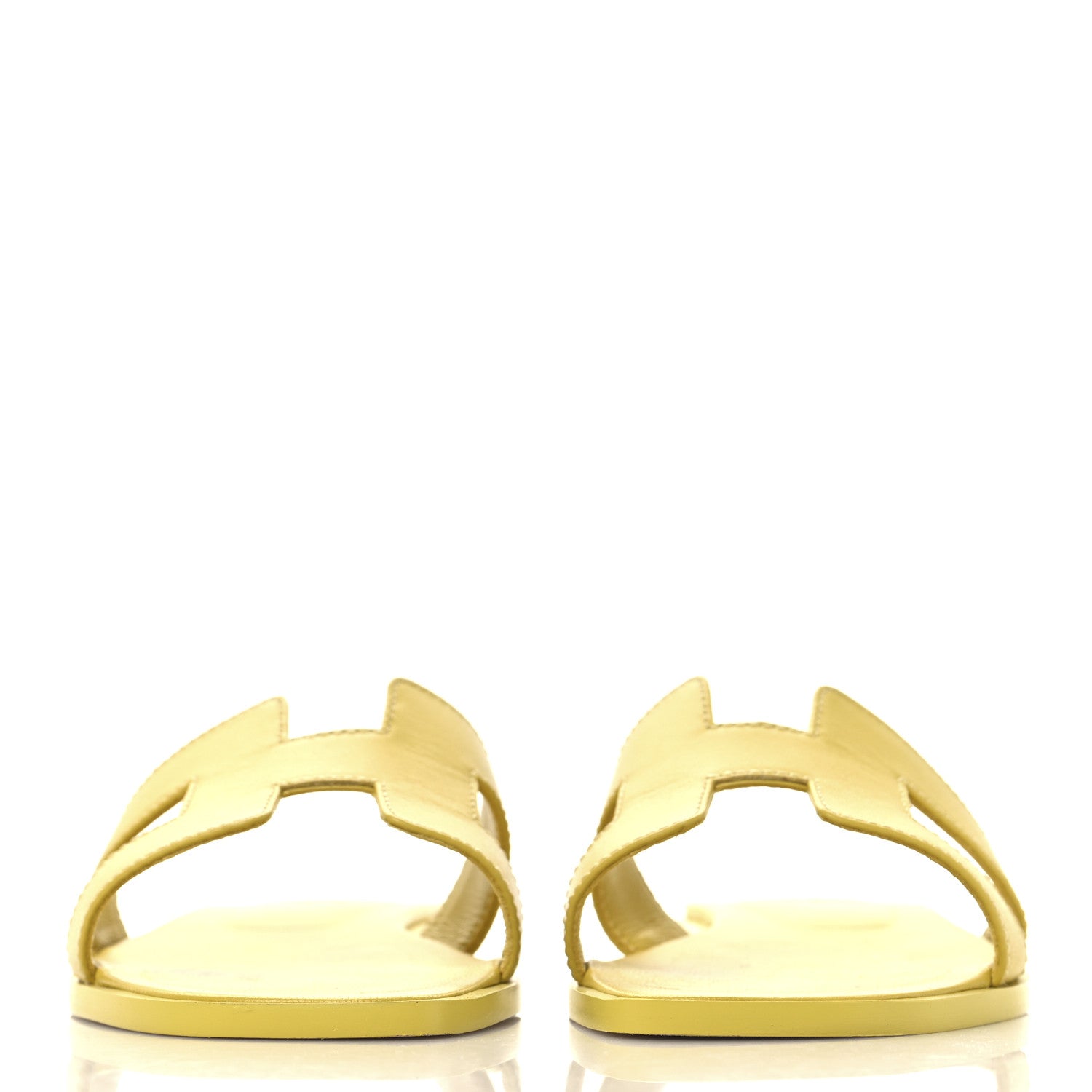 Box Calfskin Oran Sandals 36.5 Jaune Citron