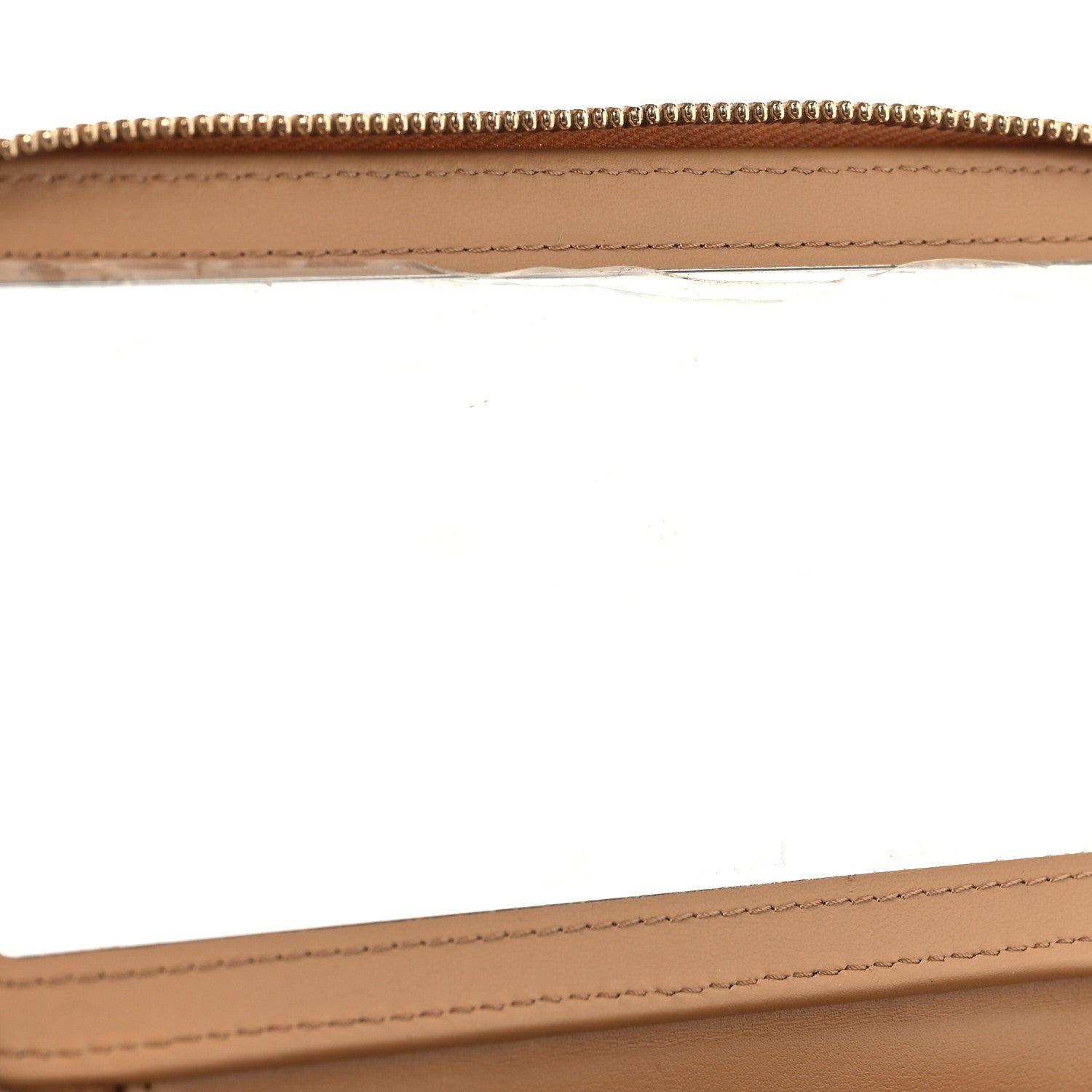 Lambskin Quilted Pearl Crush Small Vanity Case With Chain Beige