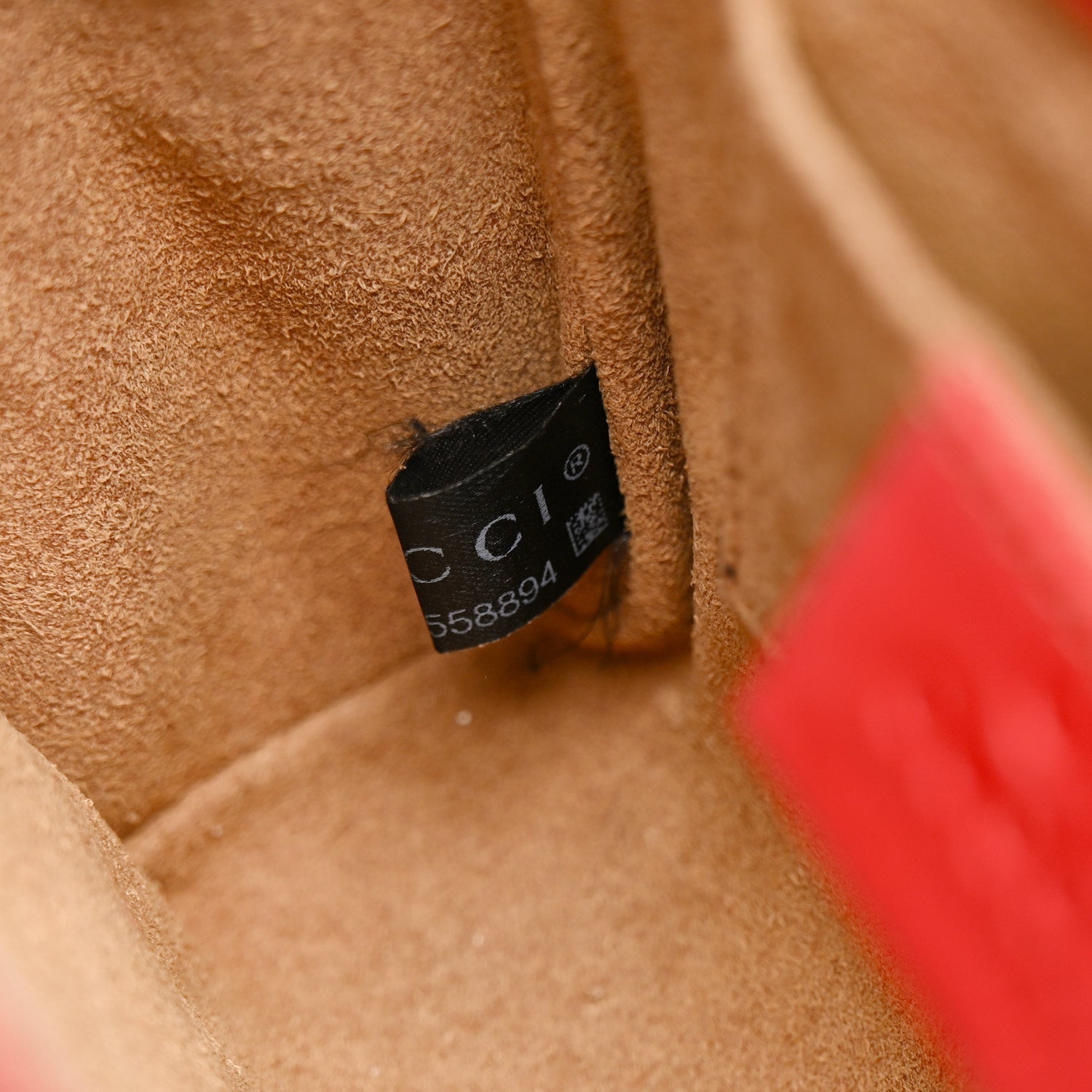 GG Supreme Monogram Calfskin Small Padlock Shoulder Bag Beige Hibiscus Red New Rosette