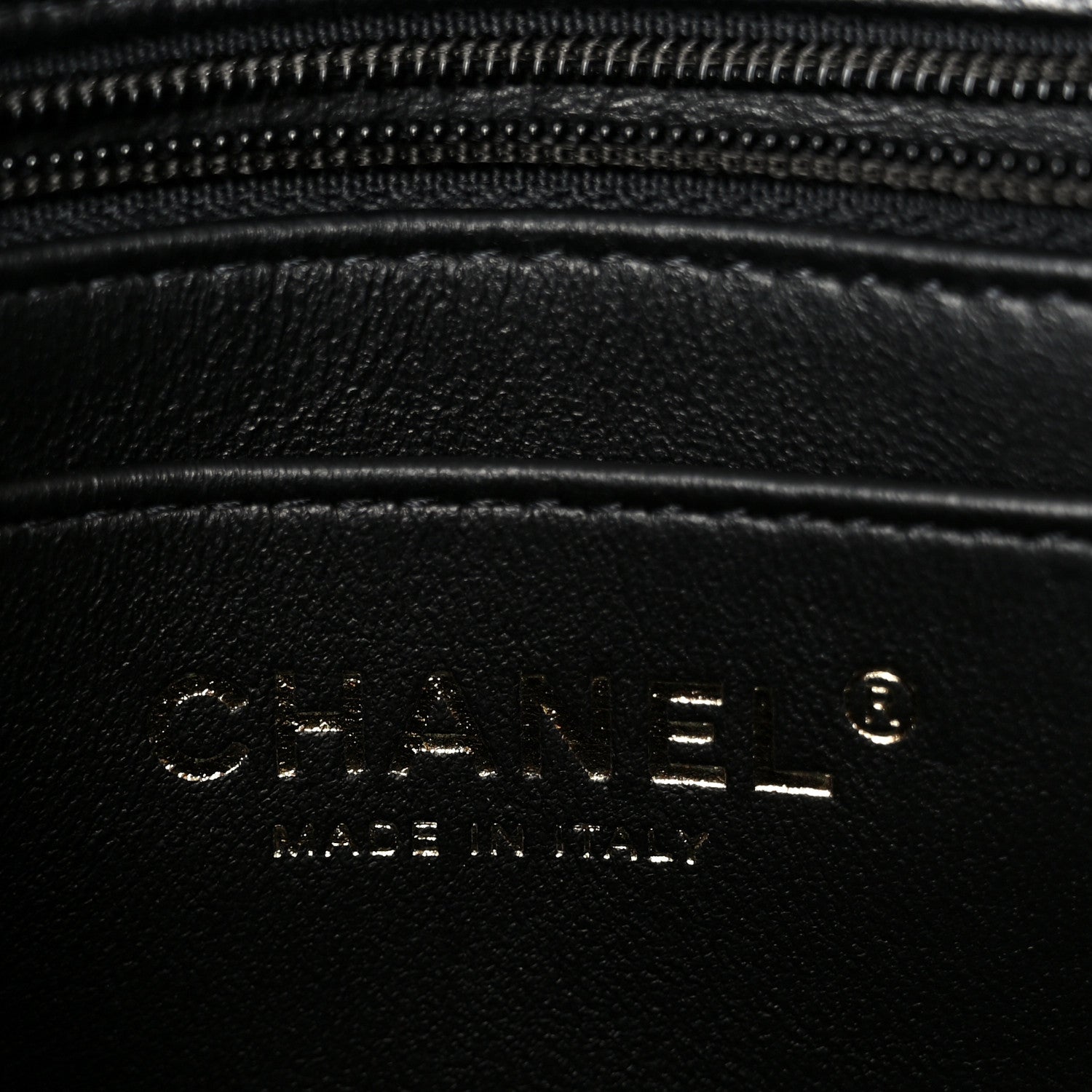 Lambskin Quilted Mini Square Flap Black
