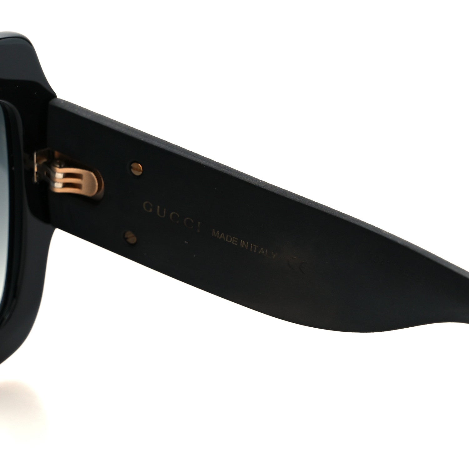Square Frame GG0102S Sunglasses Glitter Black
